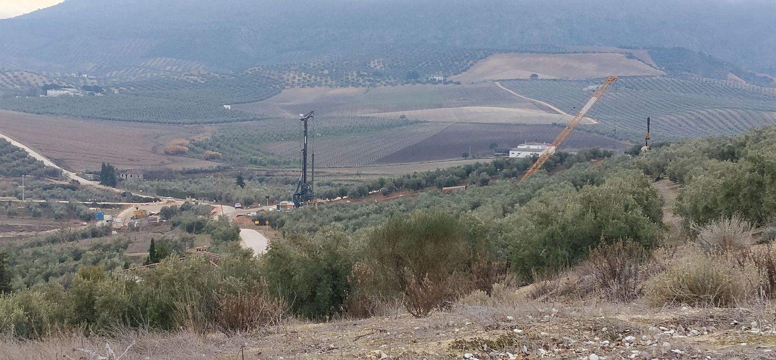 Obras en la Variante de Loja en el tramo A-92