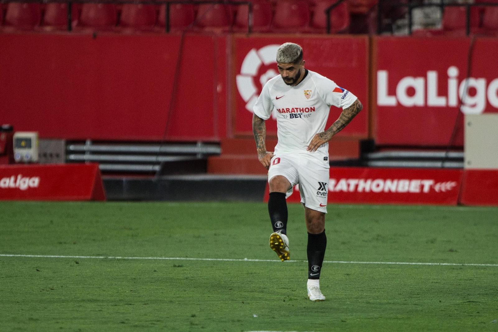 Banega, el pasado viernes en el partido ante el Valladolid.