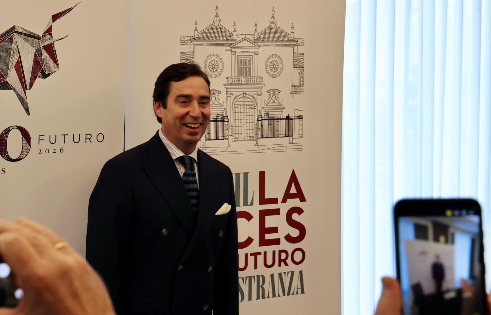 Garzón ha comparecido ante los medios para comentar los carteles de su estreno como empresario de la plaza de la Maestranza.