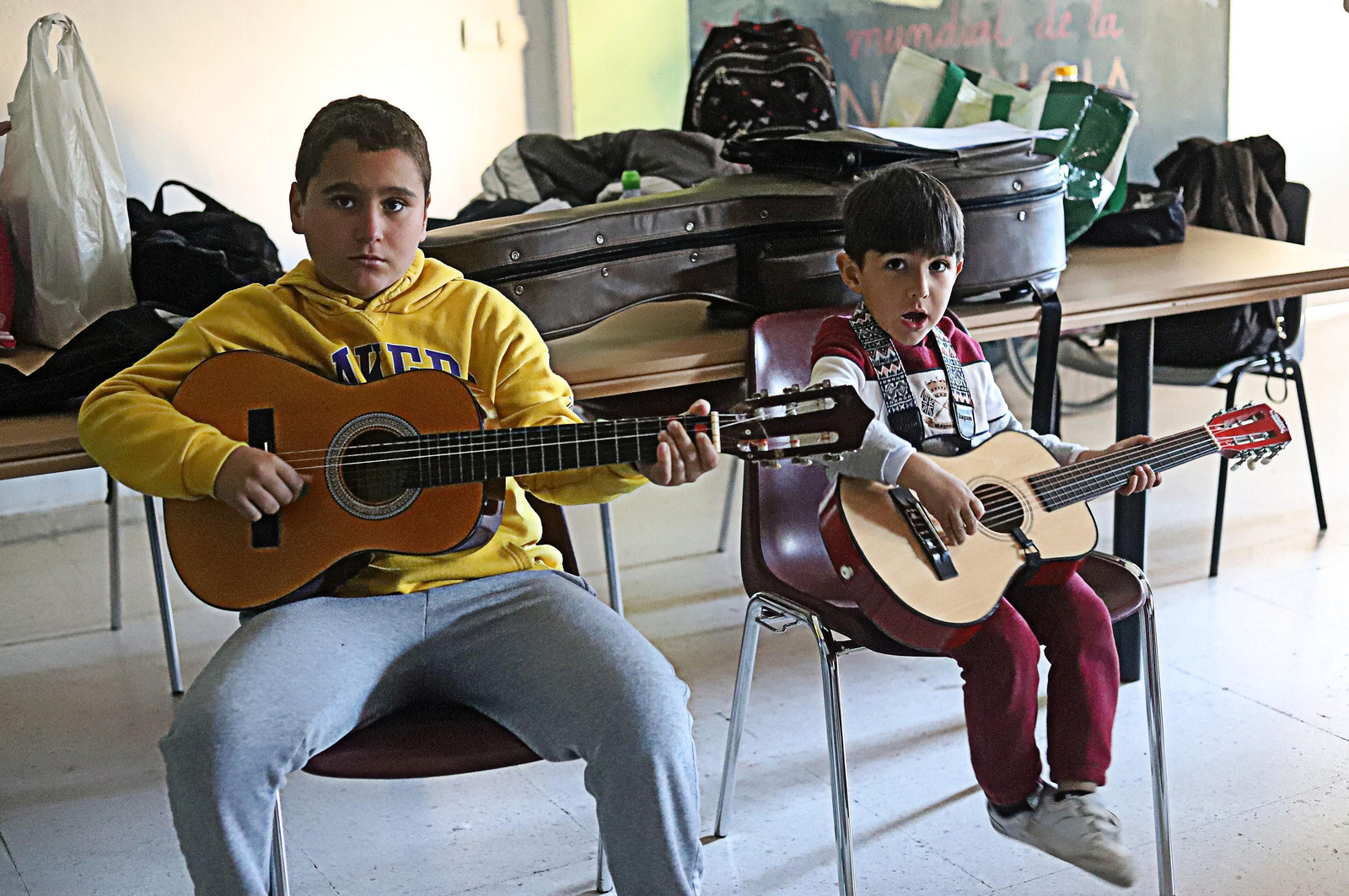 Imágenes del aula de Carnaval del Colegio de la Hispanidad