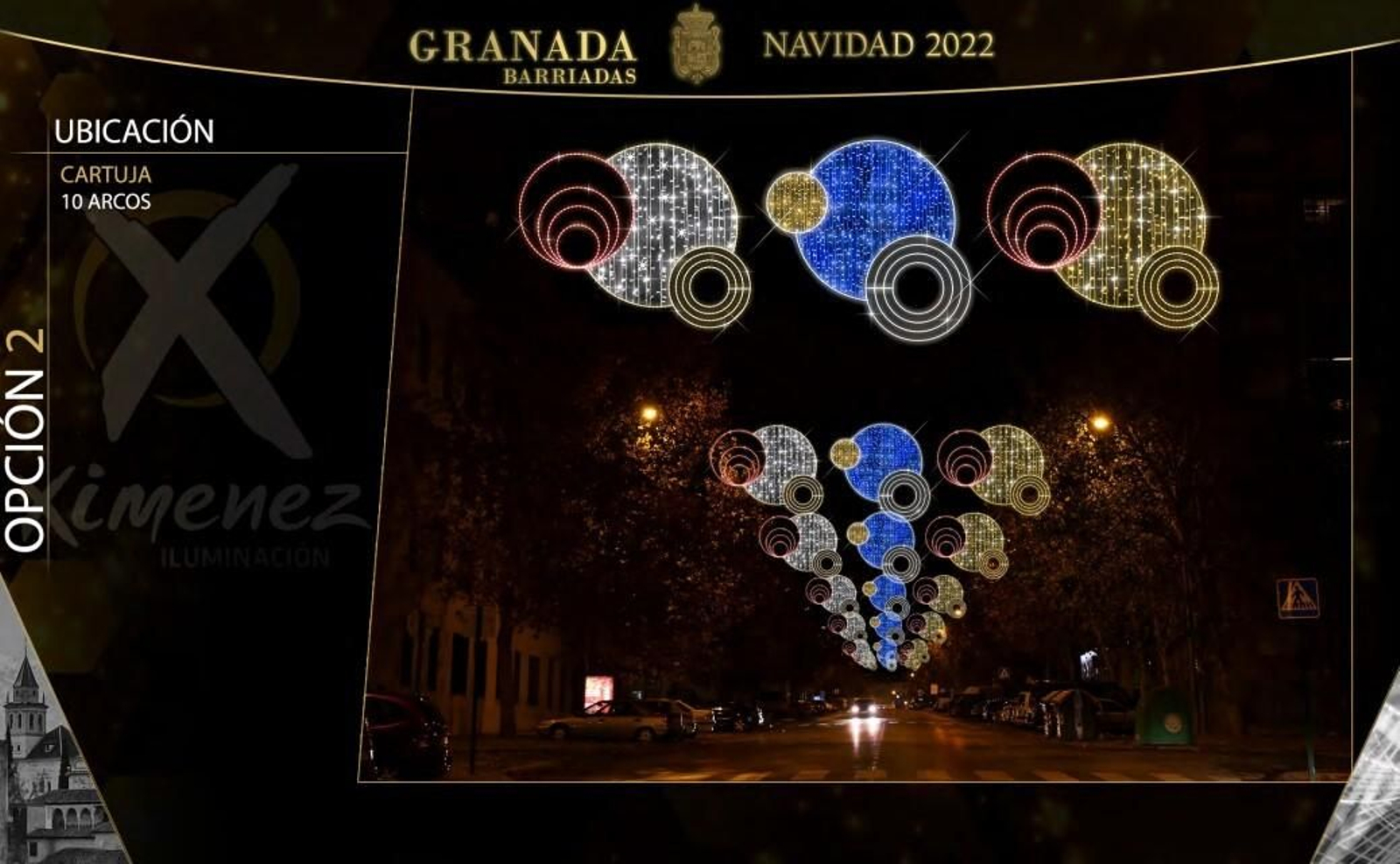 Estas son las luces de Navidad de los barrios de Granada, calle por calle