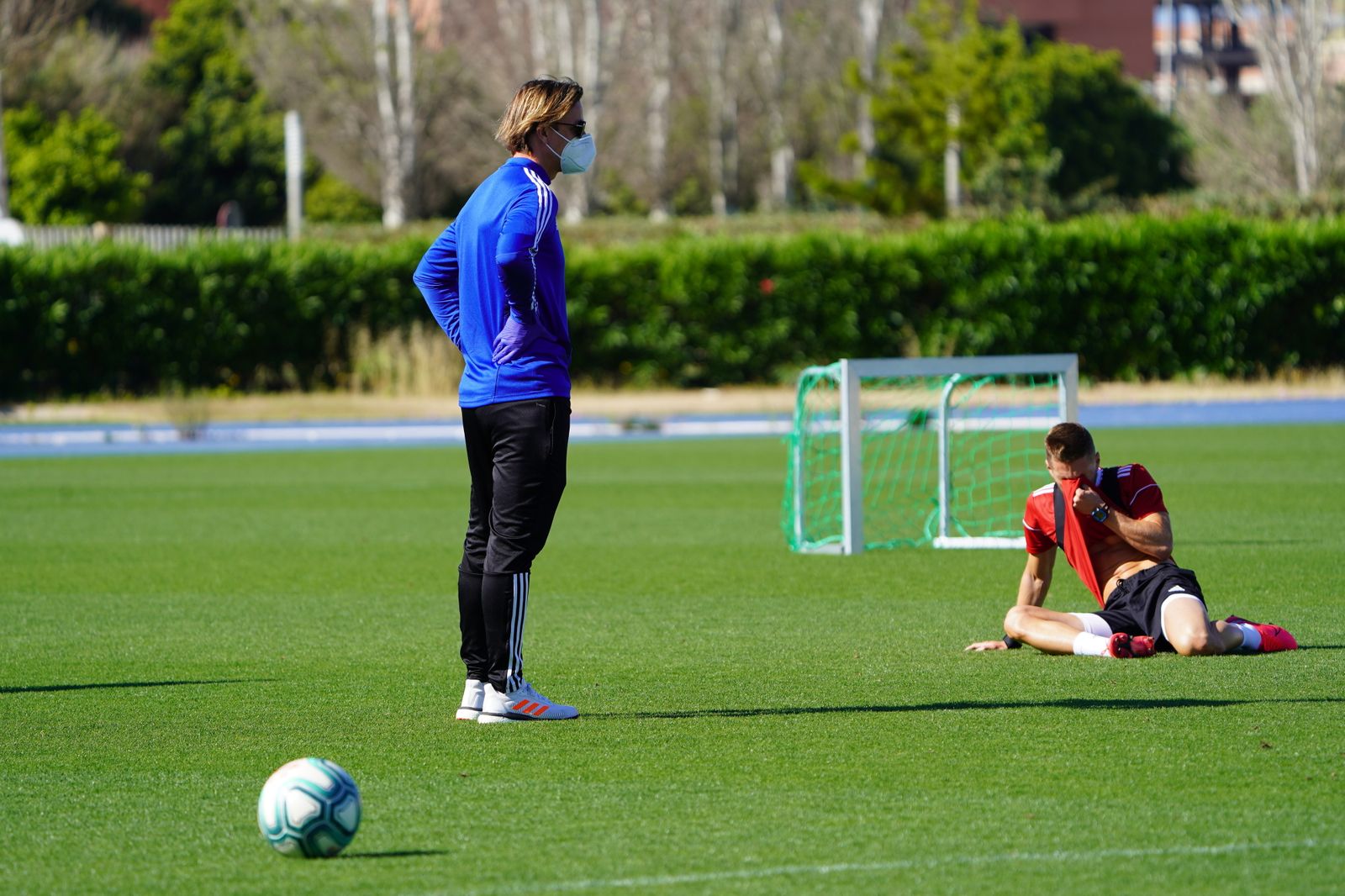 Imágenes del entrenamiento individual del lunes en Estadio y Anexo