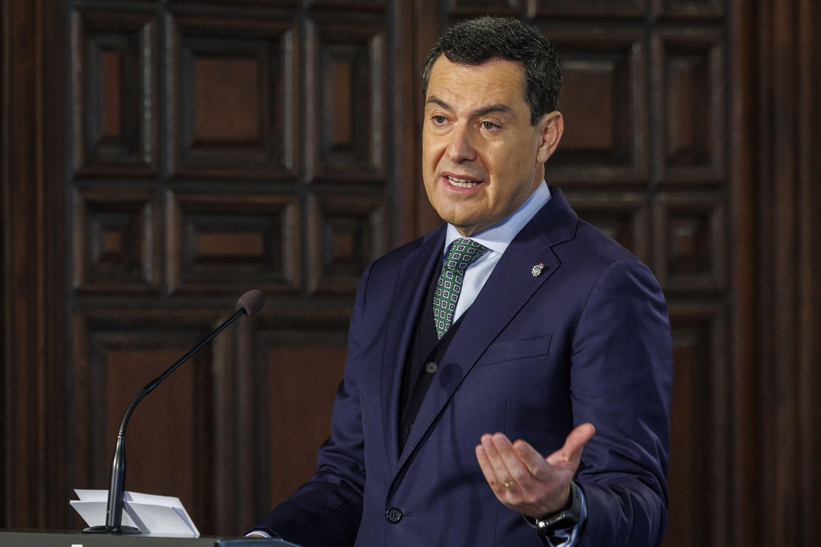 El presidente de la Junta de Andalucía, Juanma Moreno.