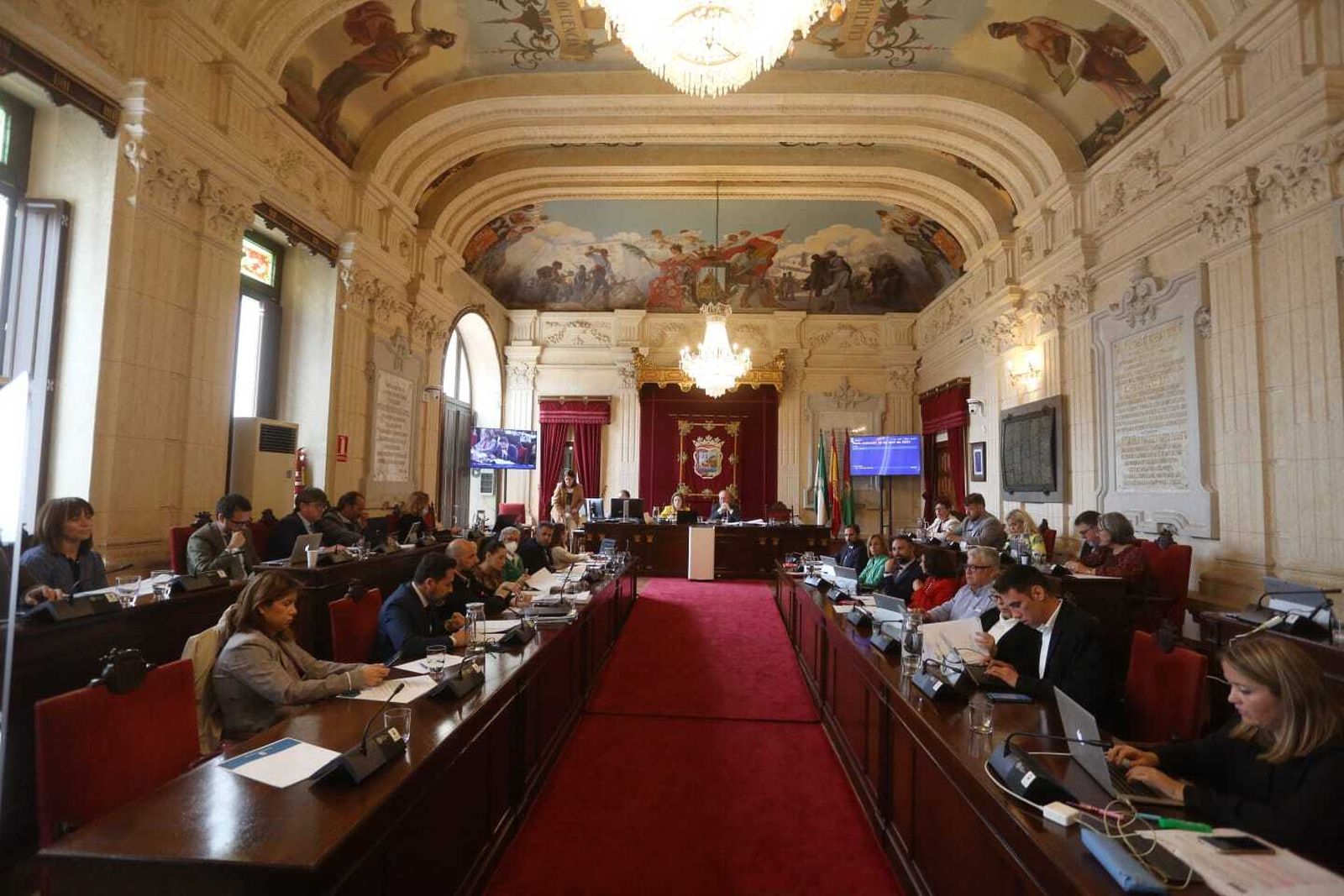 Pleno del Ayuntamiento de Málaga del mes de abril.