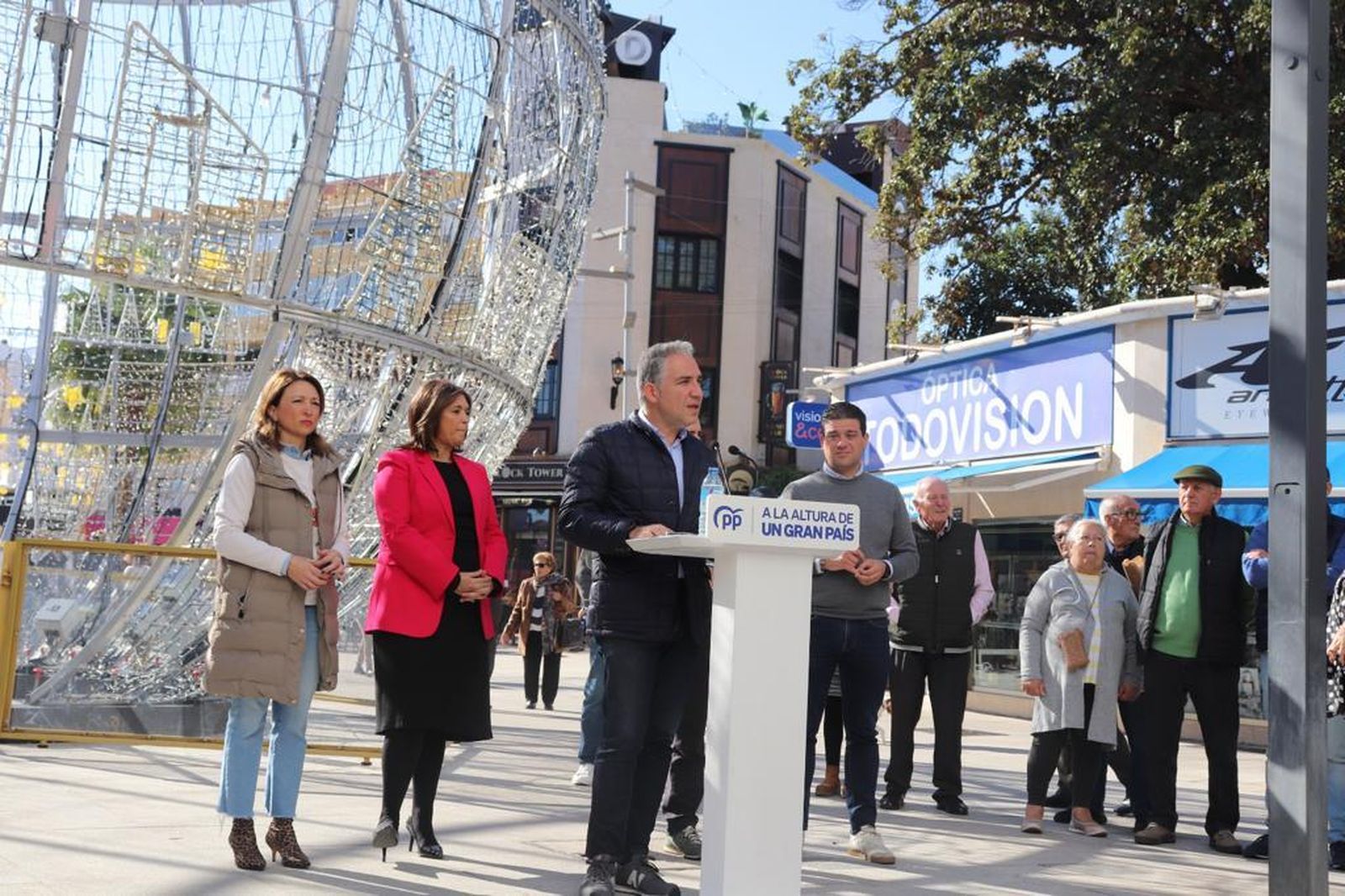 Bendodo, en la Plaza de la Nogalera.
