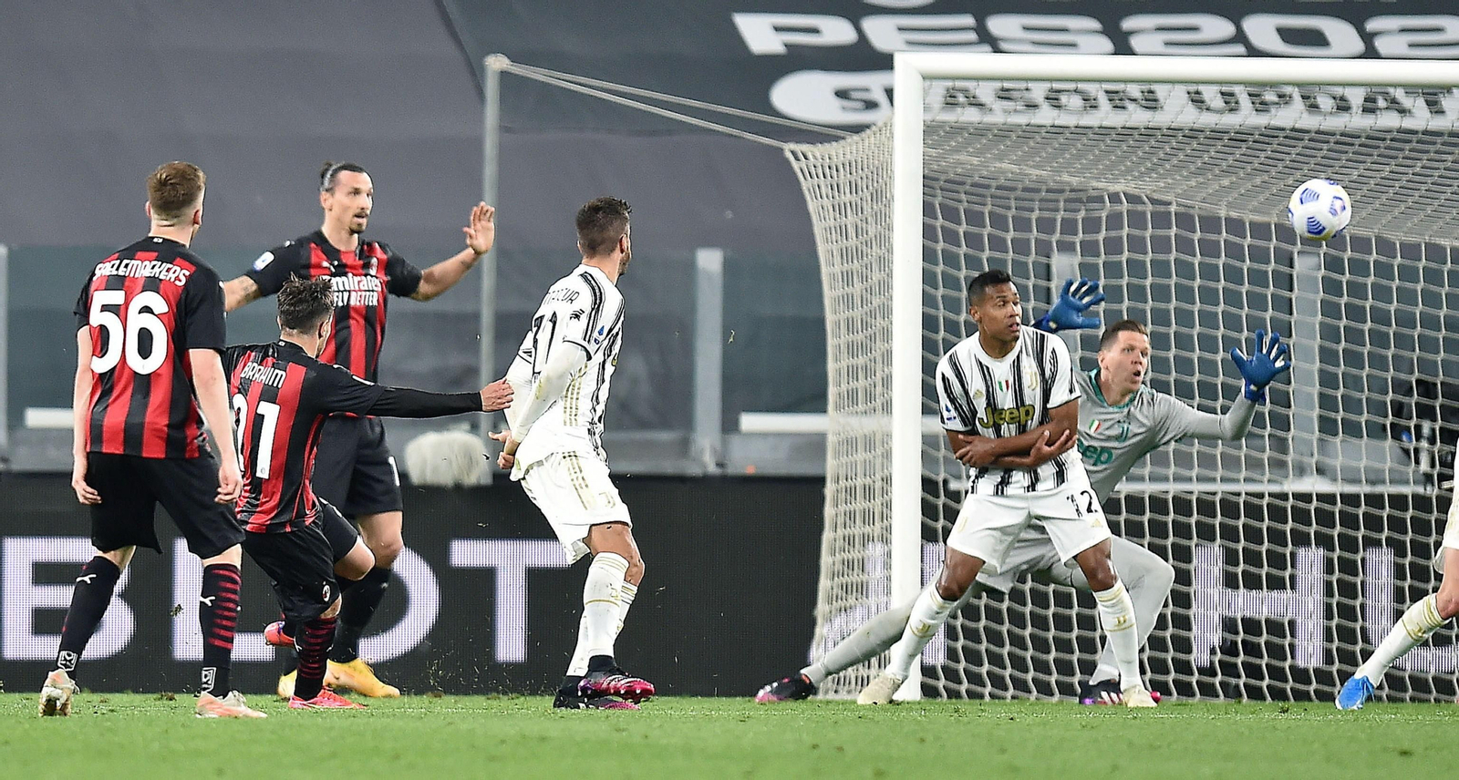 Las fotos del golazo de Brahim a la Juventus en Turín