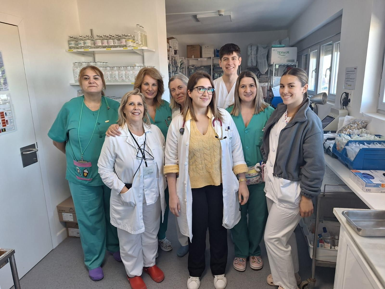 Profesionales sanitarios de la Unidad de Enfermedades Infecciosas del hospital Infanta Elena.