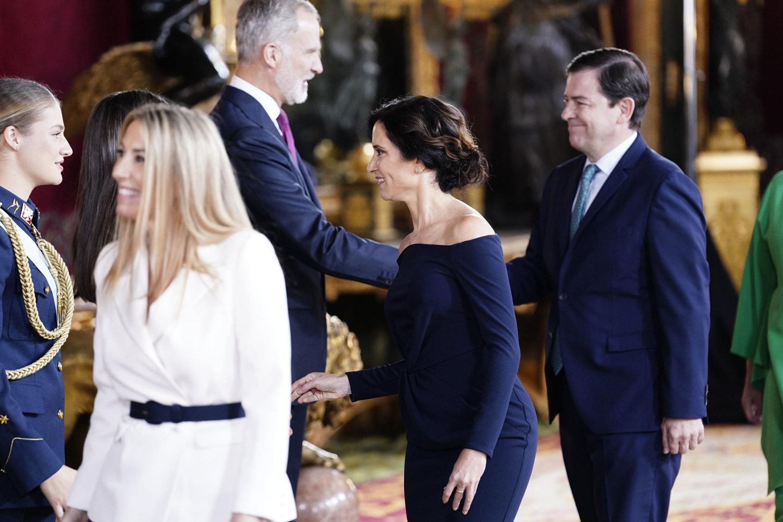 Las fotos de la recepción del Rey por el 12 de octubre