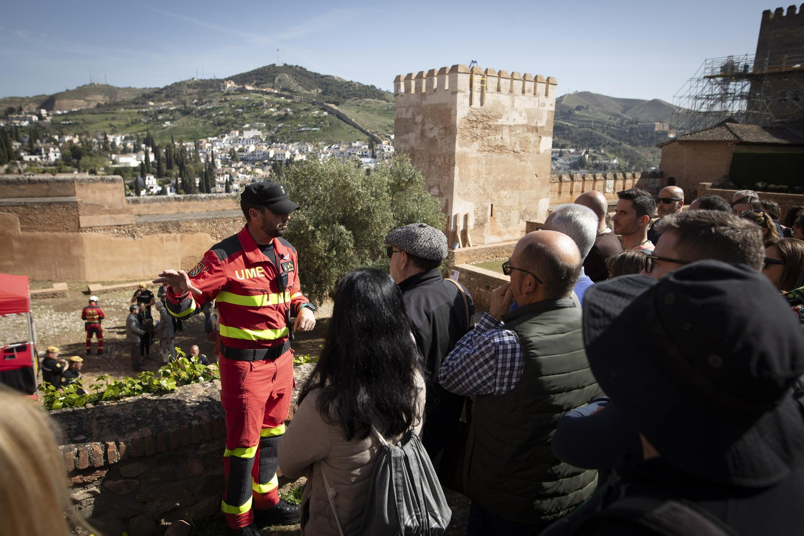 El simulacro de protección del patrimonio de Granada ante terremotos, en imágenes