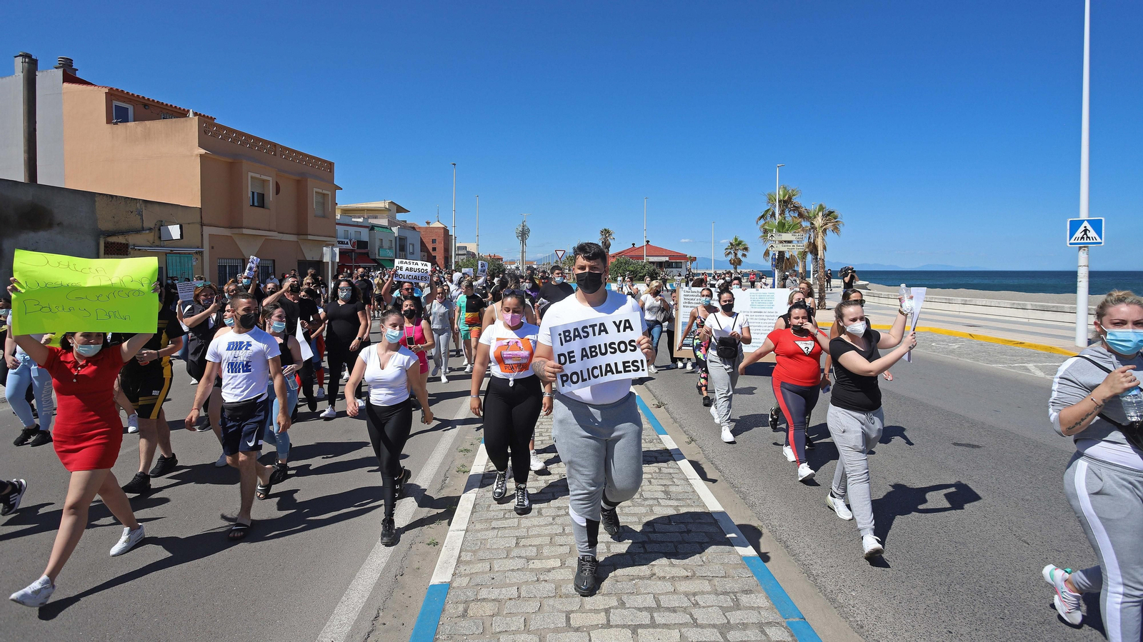 Fotos de la manifestación de La Atunara en La Línea