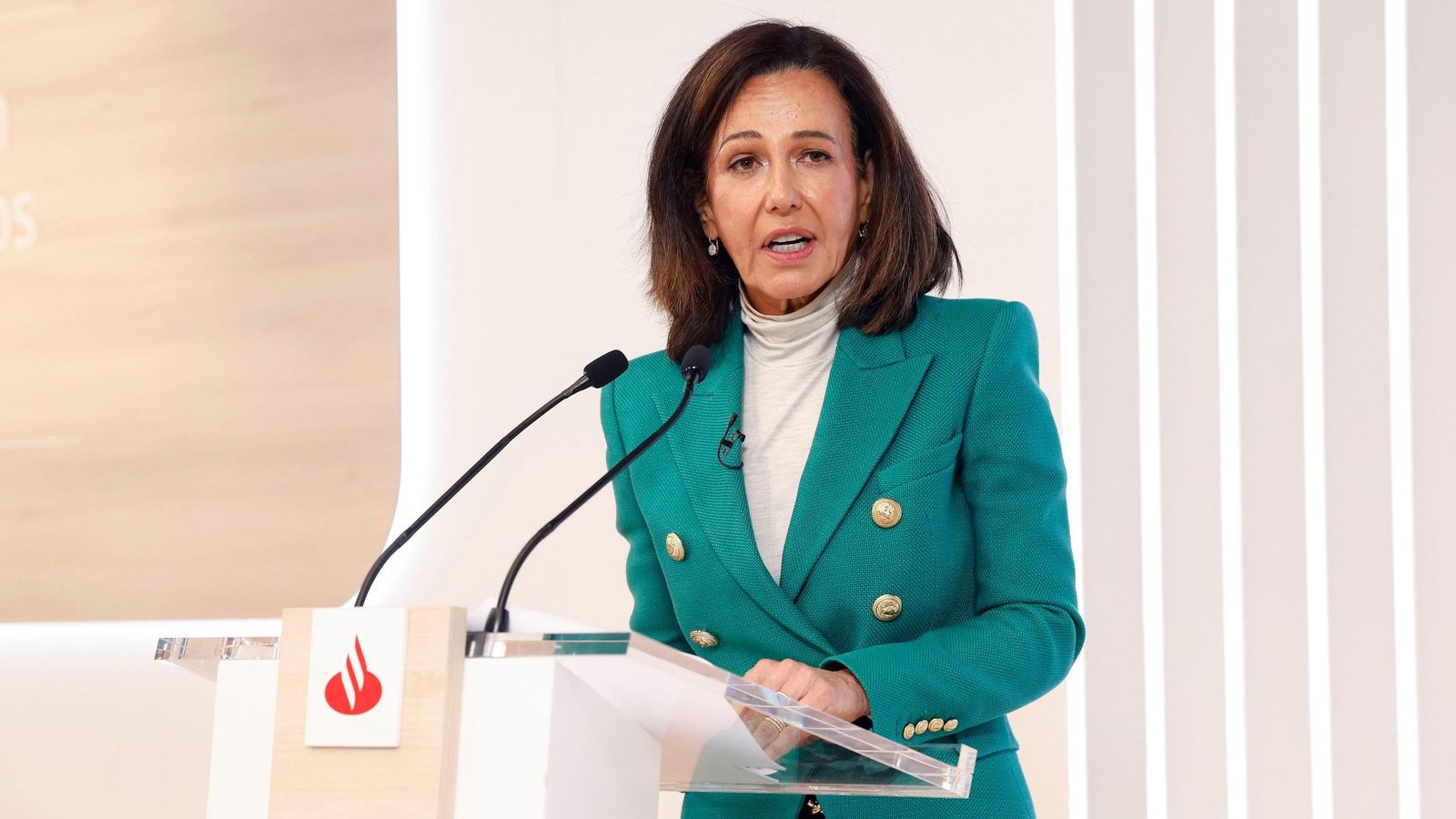 Ana Botín, presidenta del Santander, el pasado miércoles.