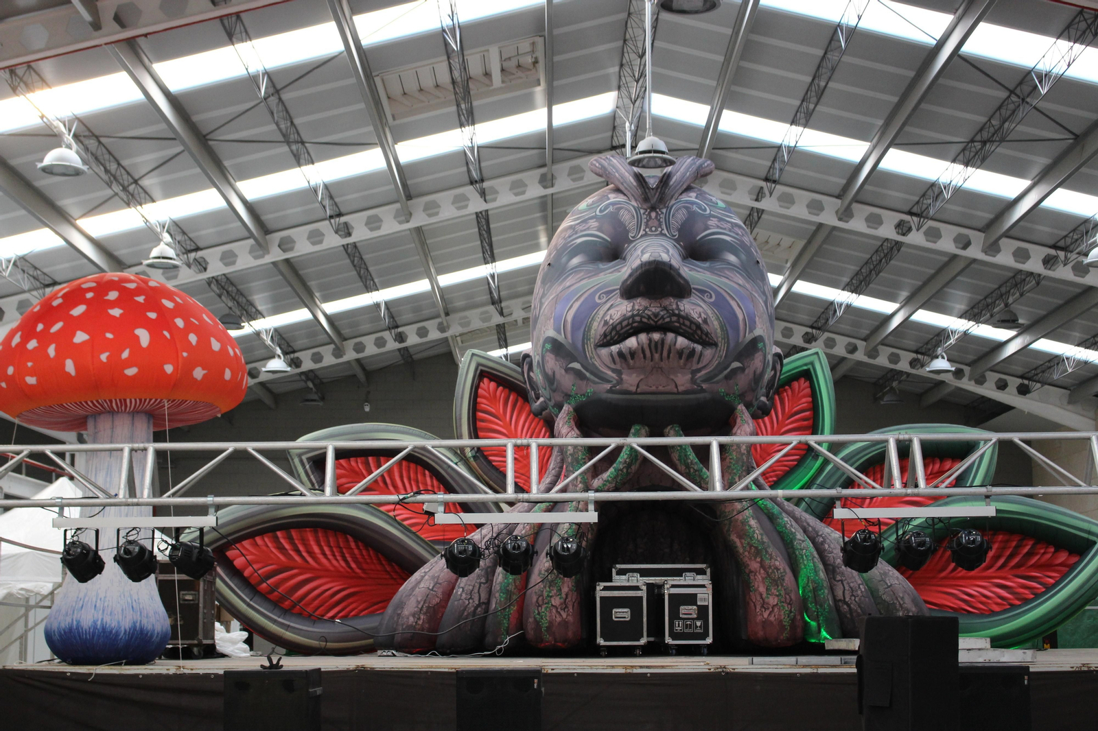 Escenario de Montilla Vibra, ya preparado.