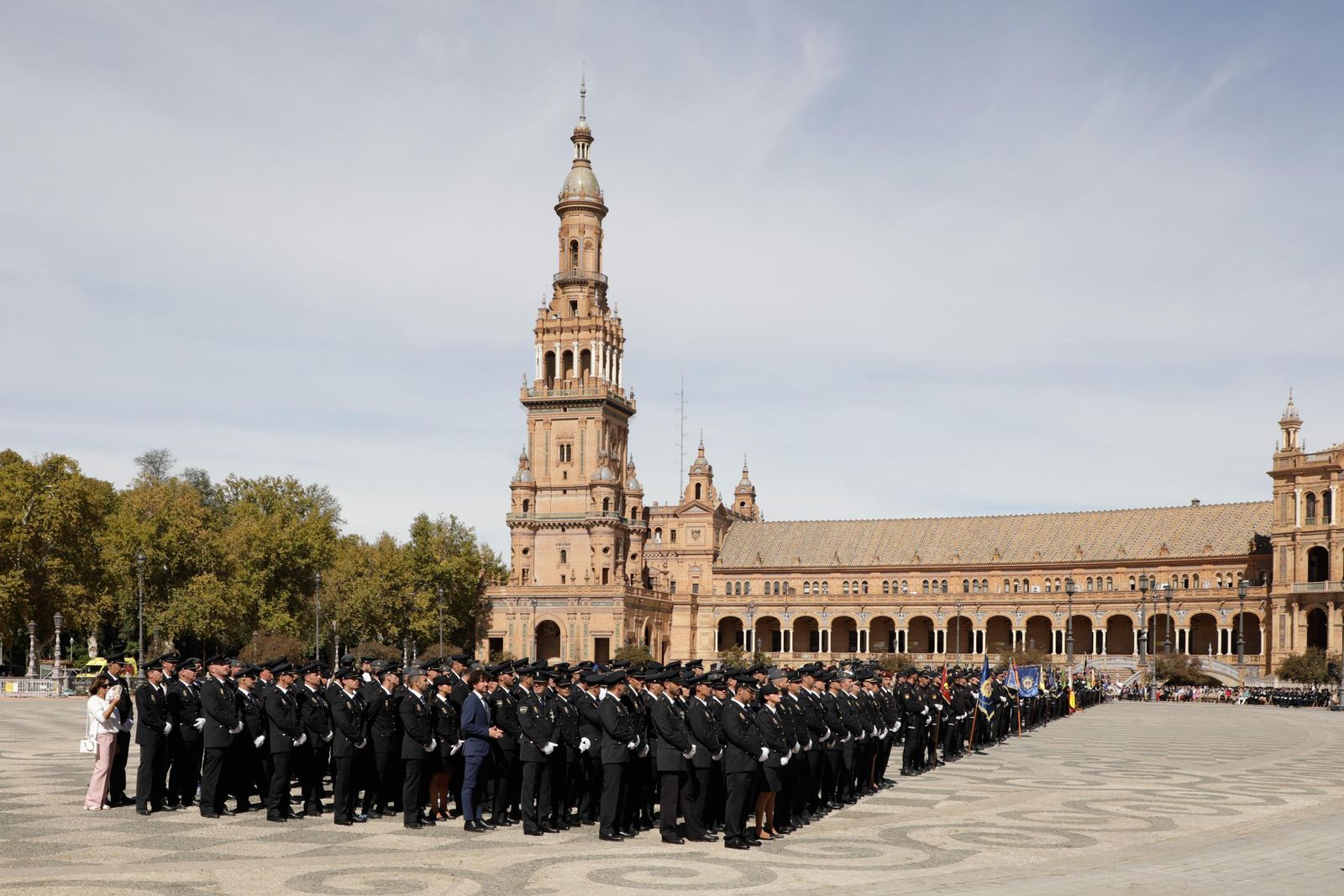 Plaza de España. Día de la Policía Nacional