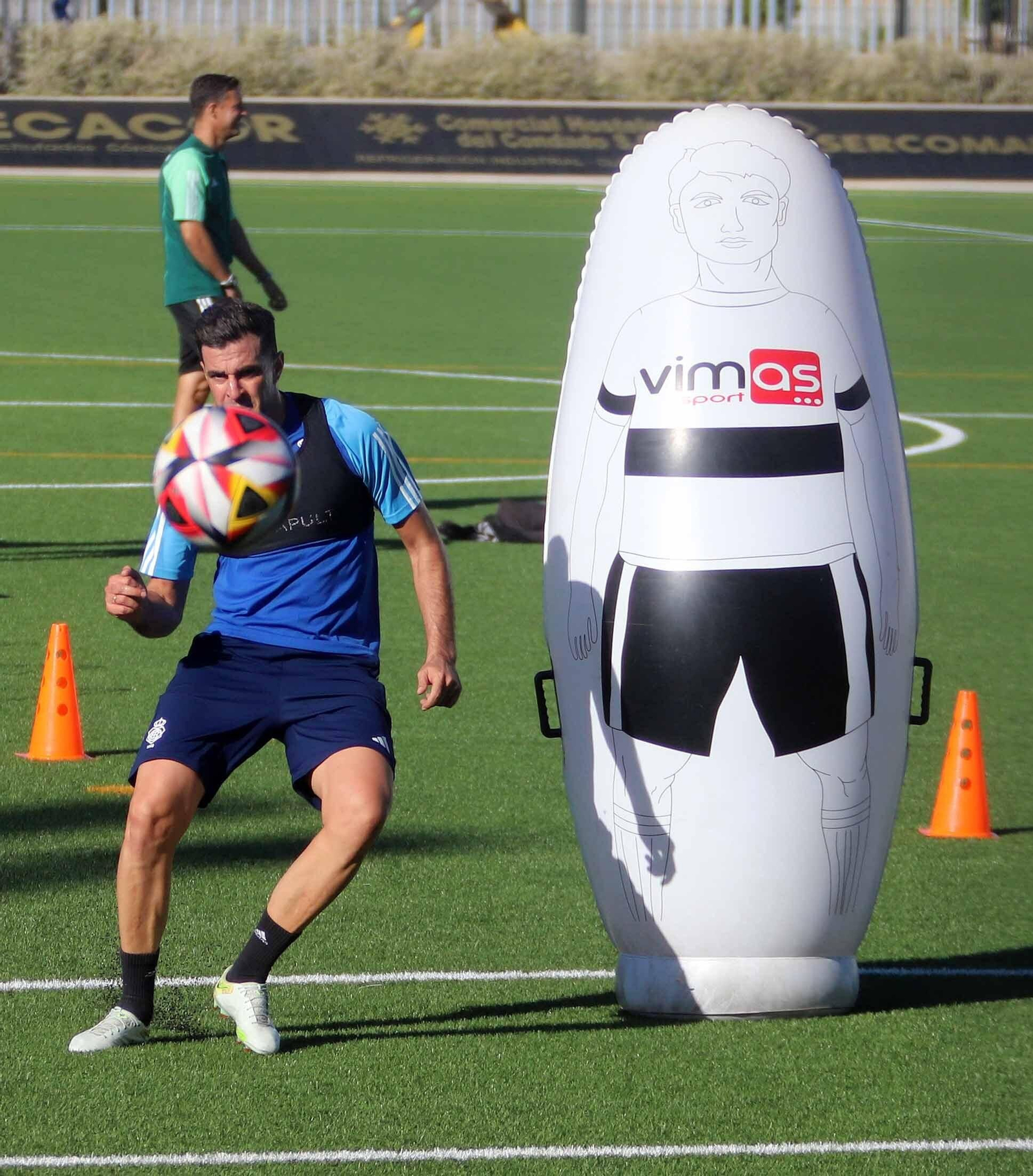 Imágenes del entrenamiento del Recre