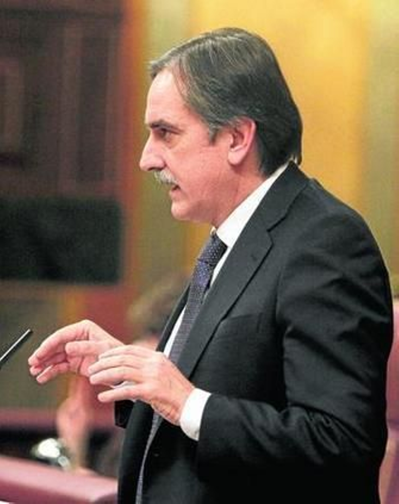 El ministro de Trabajo, Valeriano Gómez, ayer en el Congreso.