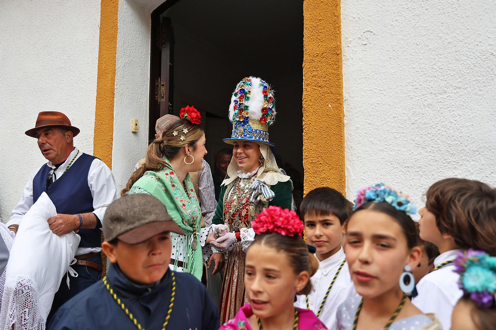 Las imágenes de la romería de San Benito Abad en el Cerro del Andévalo de Huelva