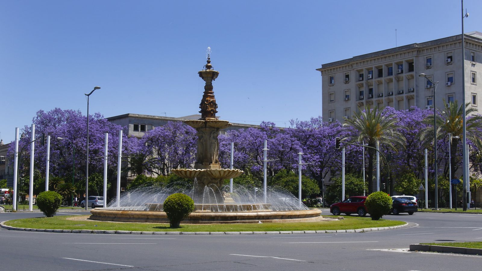El color morado reina en Sevilla
