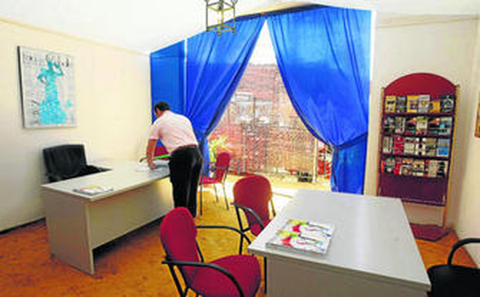 Imagen del Centro de Prensa y de Atención Turística.