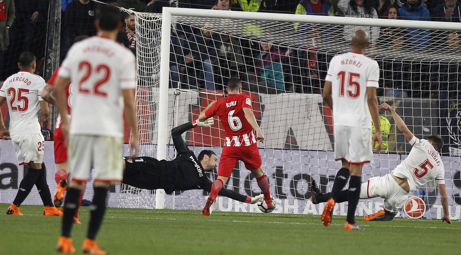 Las imágenes del Sevilla-Atlético de Madrid