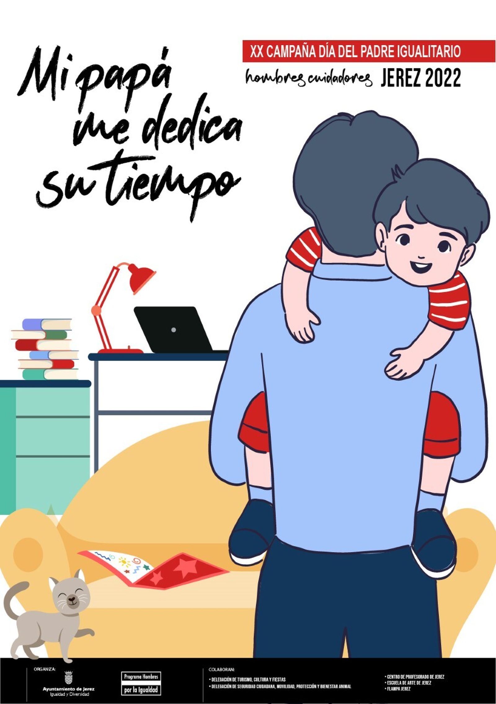 Cartel de la campaña ‘Mi papá me dedica su tiempo’