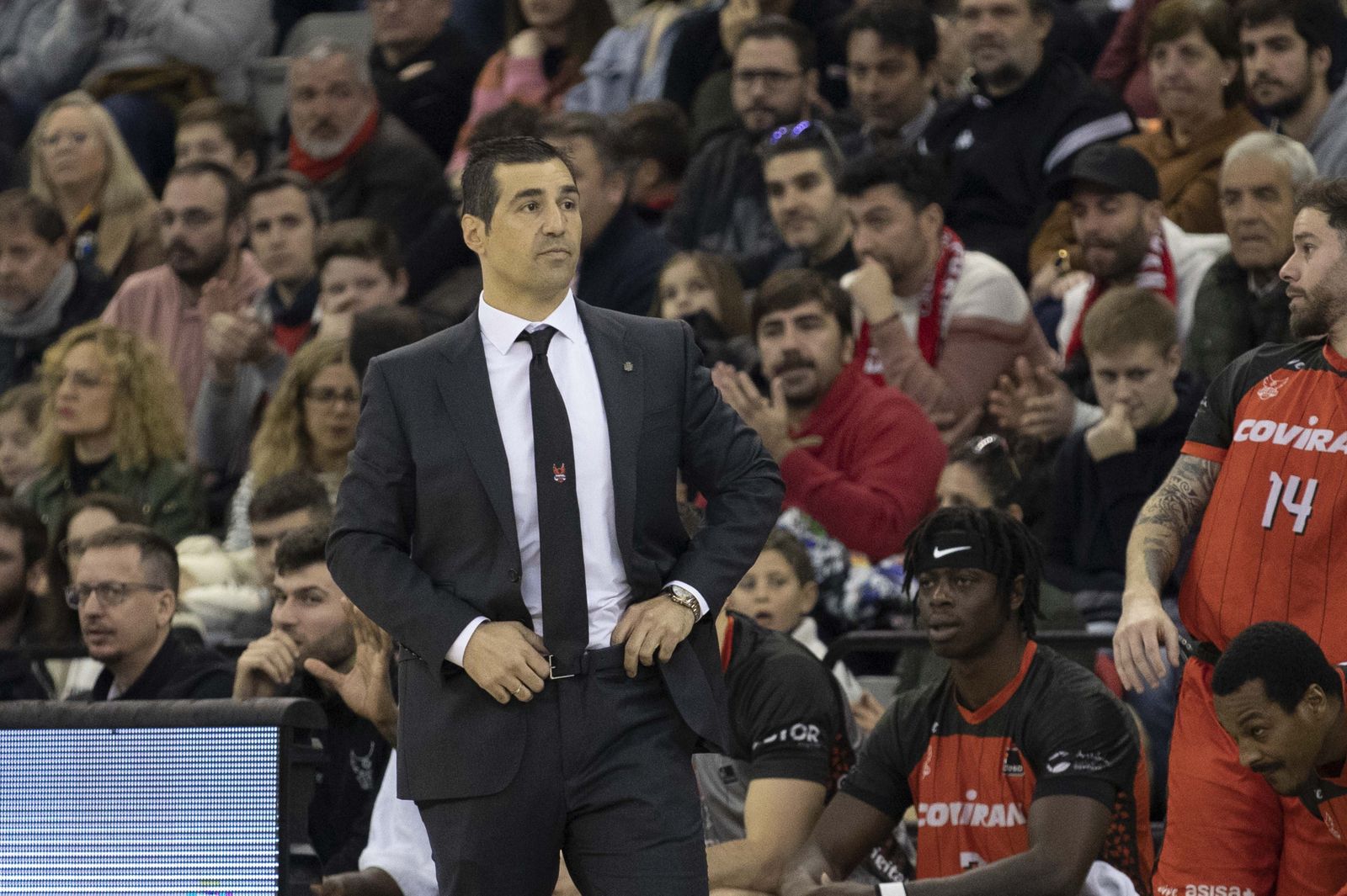 Pablo Pin en el último duelo disputado en el Palacio de Deportes.