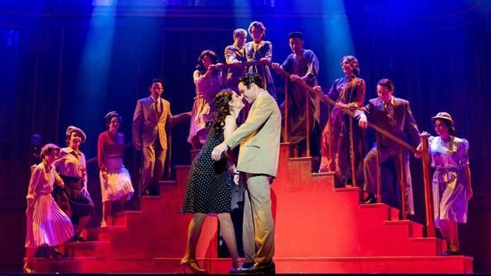 Ensayo del musical 'El tiempo entre costuras' que se estrena en el Cartuja Center CITE de Sevilla.