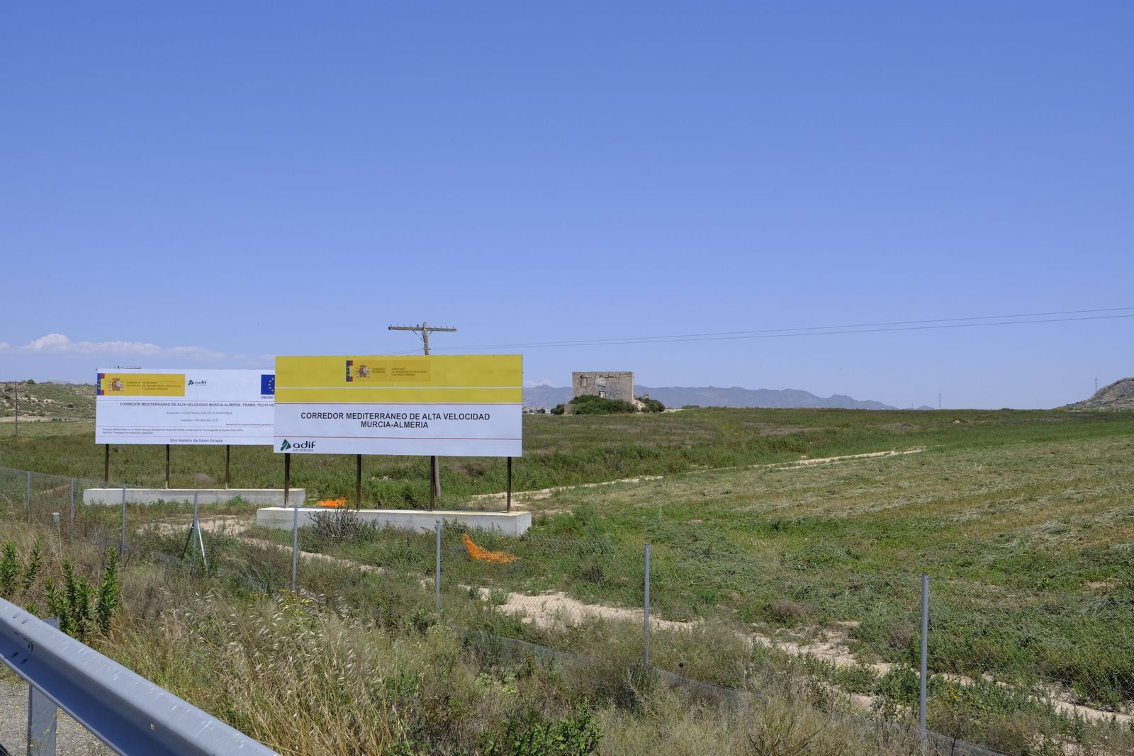 Adif AV licita por más de 4,2 millones la asistencia técnica para todos los tramos del AVE entre Almería y Murcia