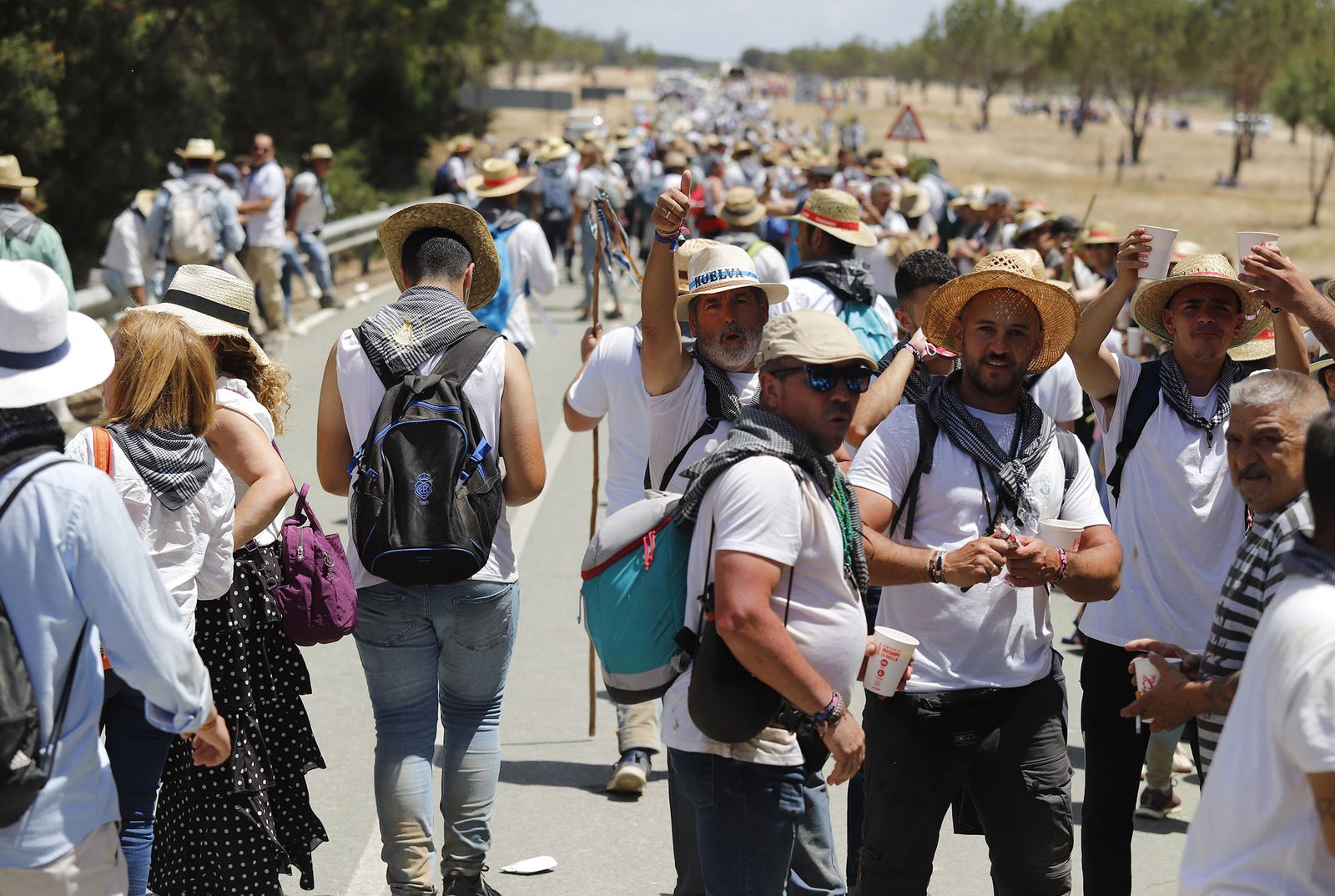 Todos los peregrinos de la Hermandad de Huelva, en imágenes