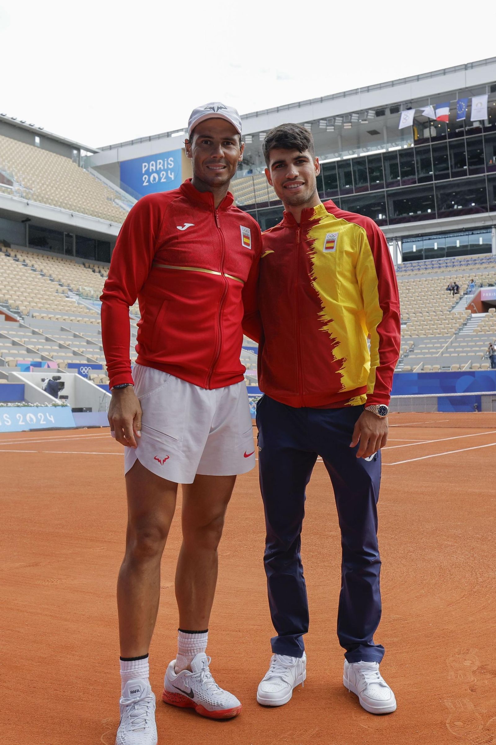 Nadal y Alcaraz, furor en la Villa.
