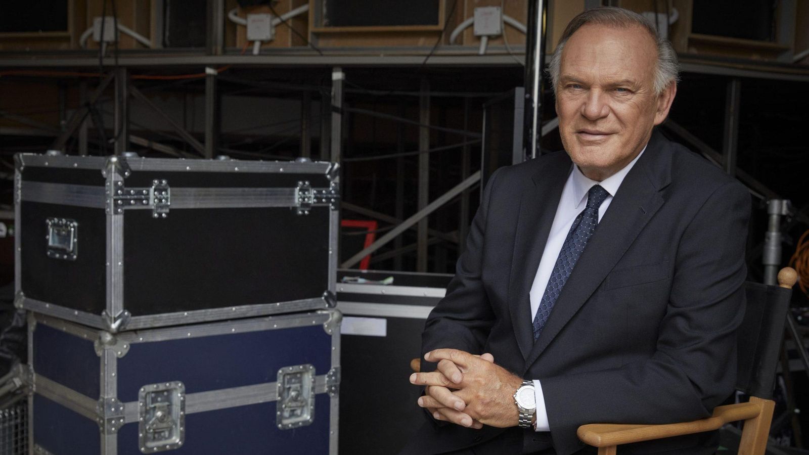 Pedro Piqueras en la imagen compartida por la Academia de TV por su premio Jesús Hermida