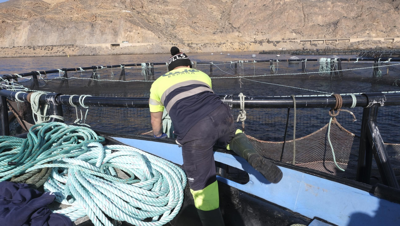 La piscifactoría de El Cañarete, en imágenes