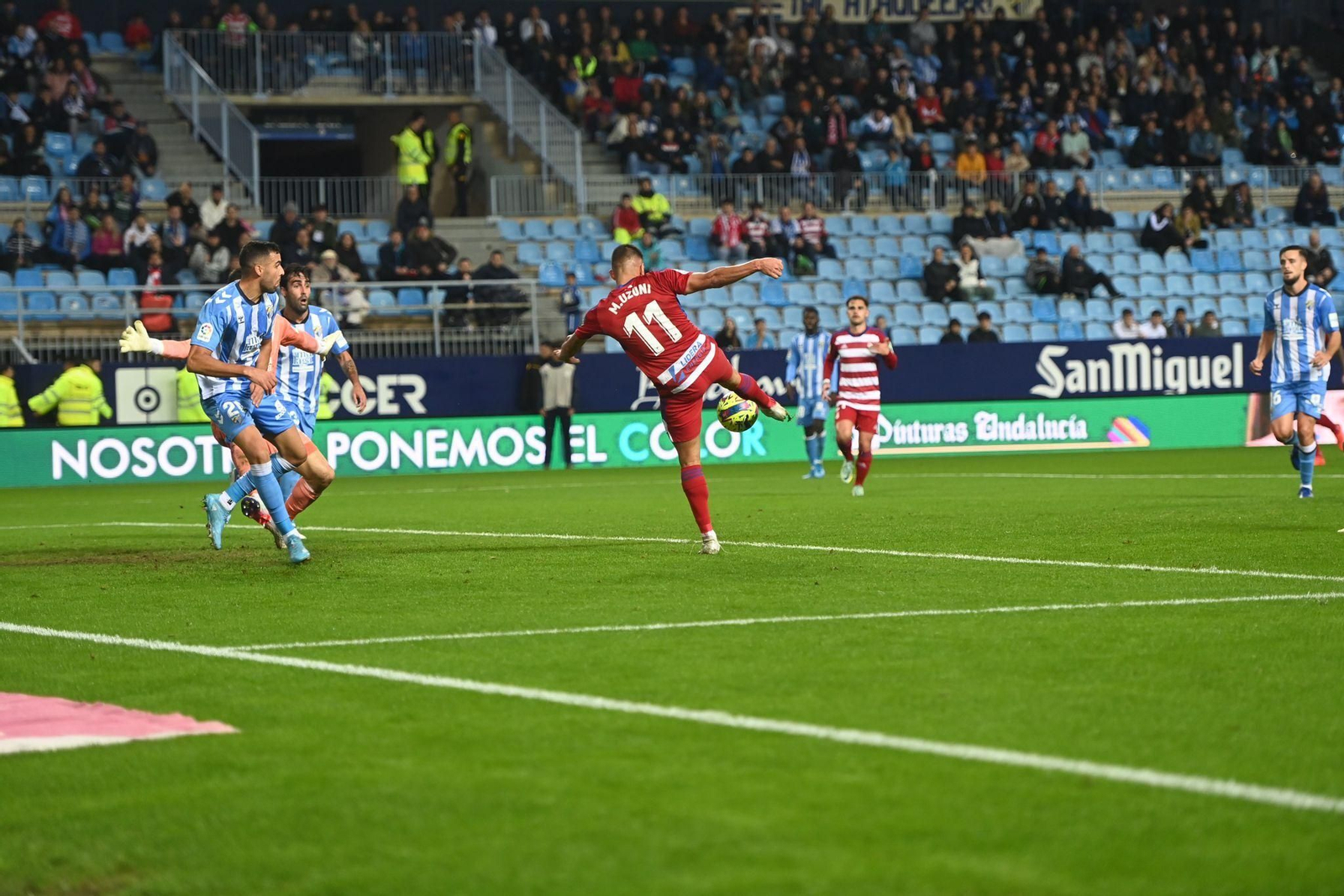 El Málaga CF - Granada CF, en fotos
