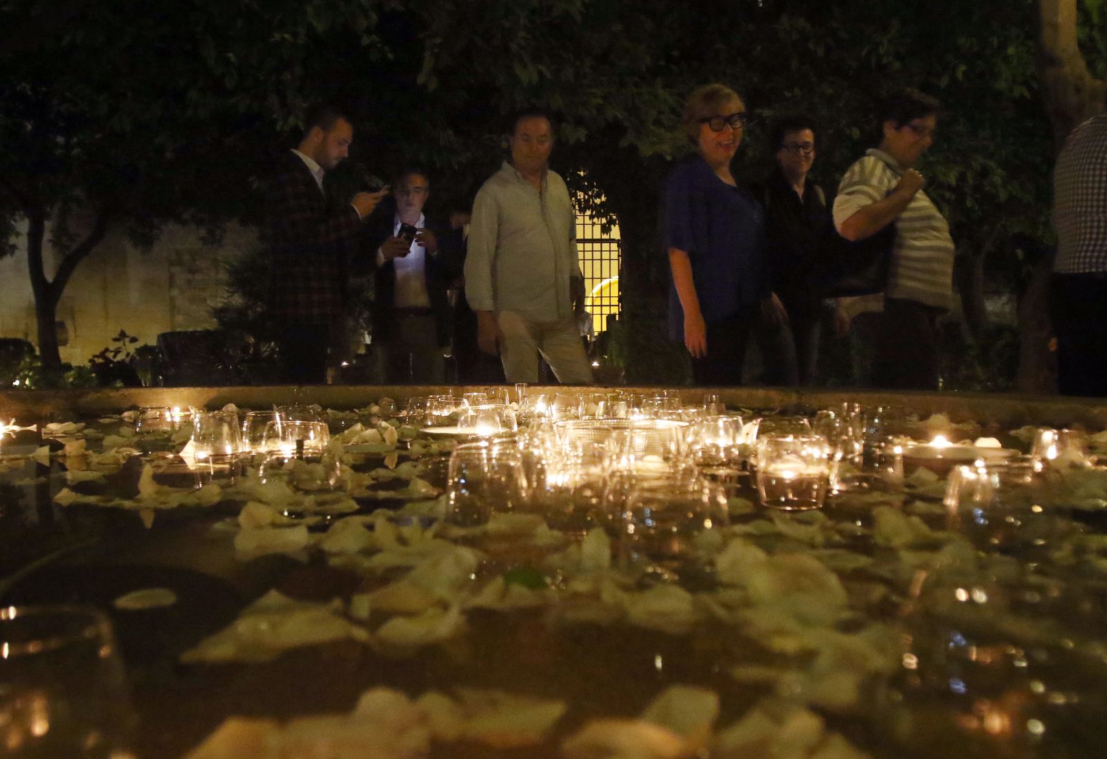 Espectáculo de luz y sonido en el Alcázar de los Reyes Cristianos.