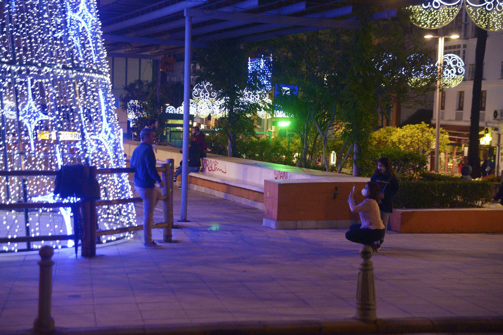 Fotos del alhumbrado navideño de Algeciras