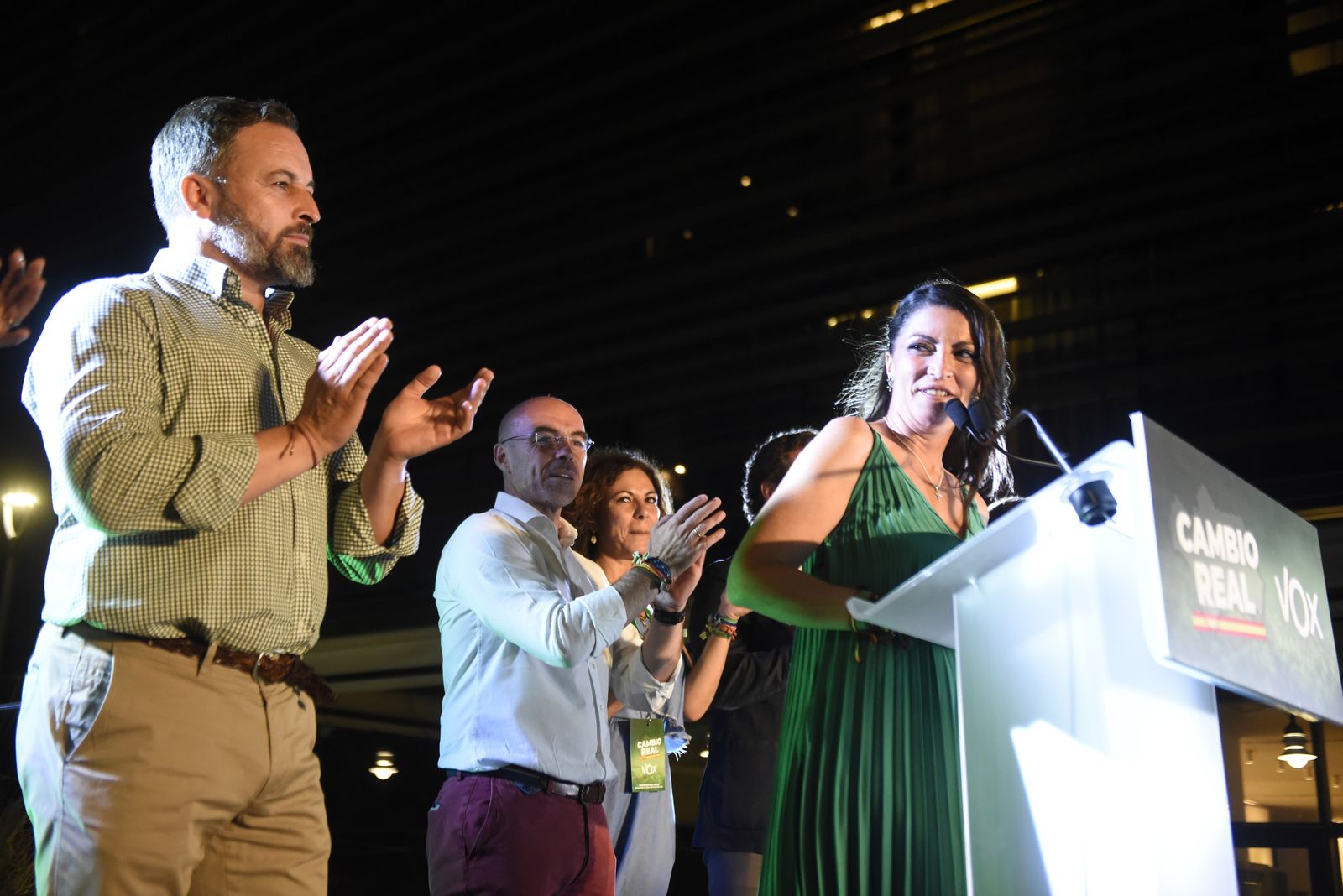 Las imágenes de la noche electoral de Vox