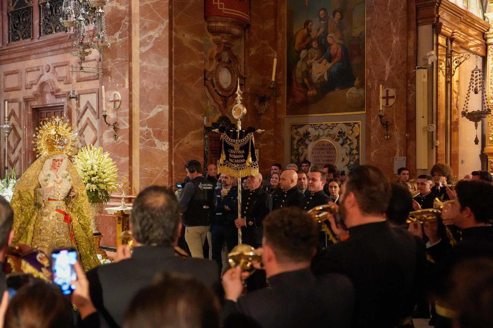 El reencuentro con la Macarena durante la tarde del 8 de diciembre