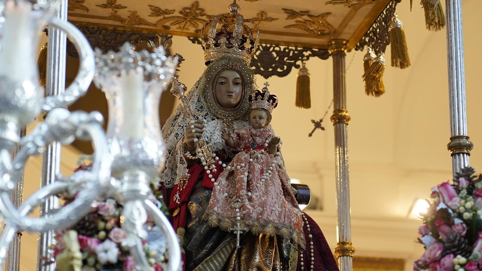 Fotografias de la procesión de la Virgen de Europa por las calles de Algeciras