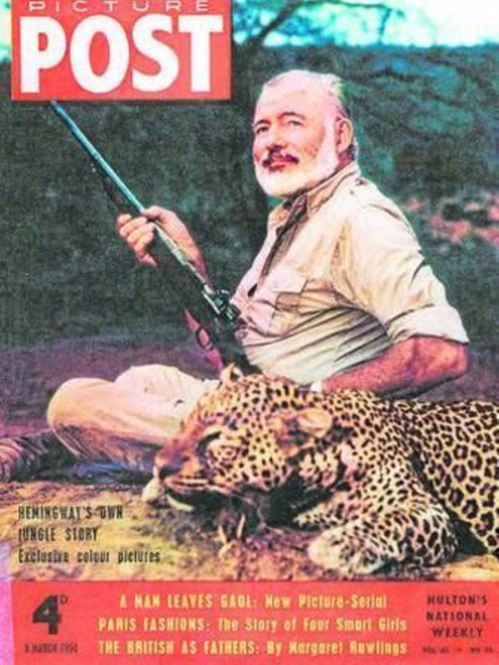 1. Un Hemingway ya mayor boxea con un joven en África. 2. El autor, tapándose el rostro. 3. Una revista en la que aparece como cazador. 4. Fotografía del pasaporte, tomada en 1921. 5 y 6. En España, con Pío Baroja en su lecho de muerte y con Ava Gardner. 1. Un Hemingway ya mayor boxea con un joven en África. 2. El autor, tapándose el rostro. 3. Una revista en la que aparece como cazador. 4. Fotografía del pasaporte, tomada en 1921. 5 y 6. En España, con Pío Baroja en su lecho de muerte y con Ava Gardner.