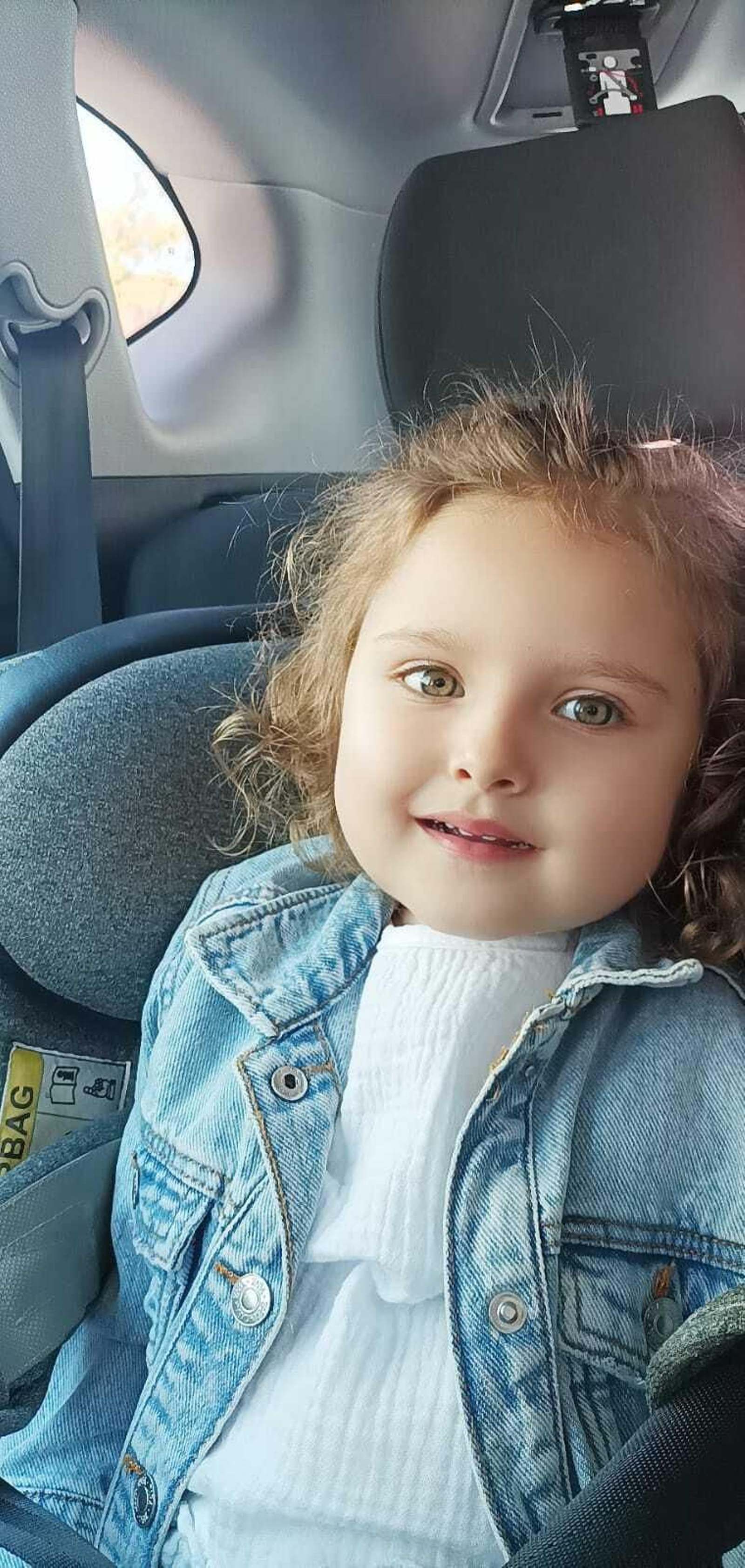 Una imagen de la pequeña Valentina, de dos años.