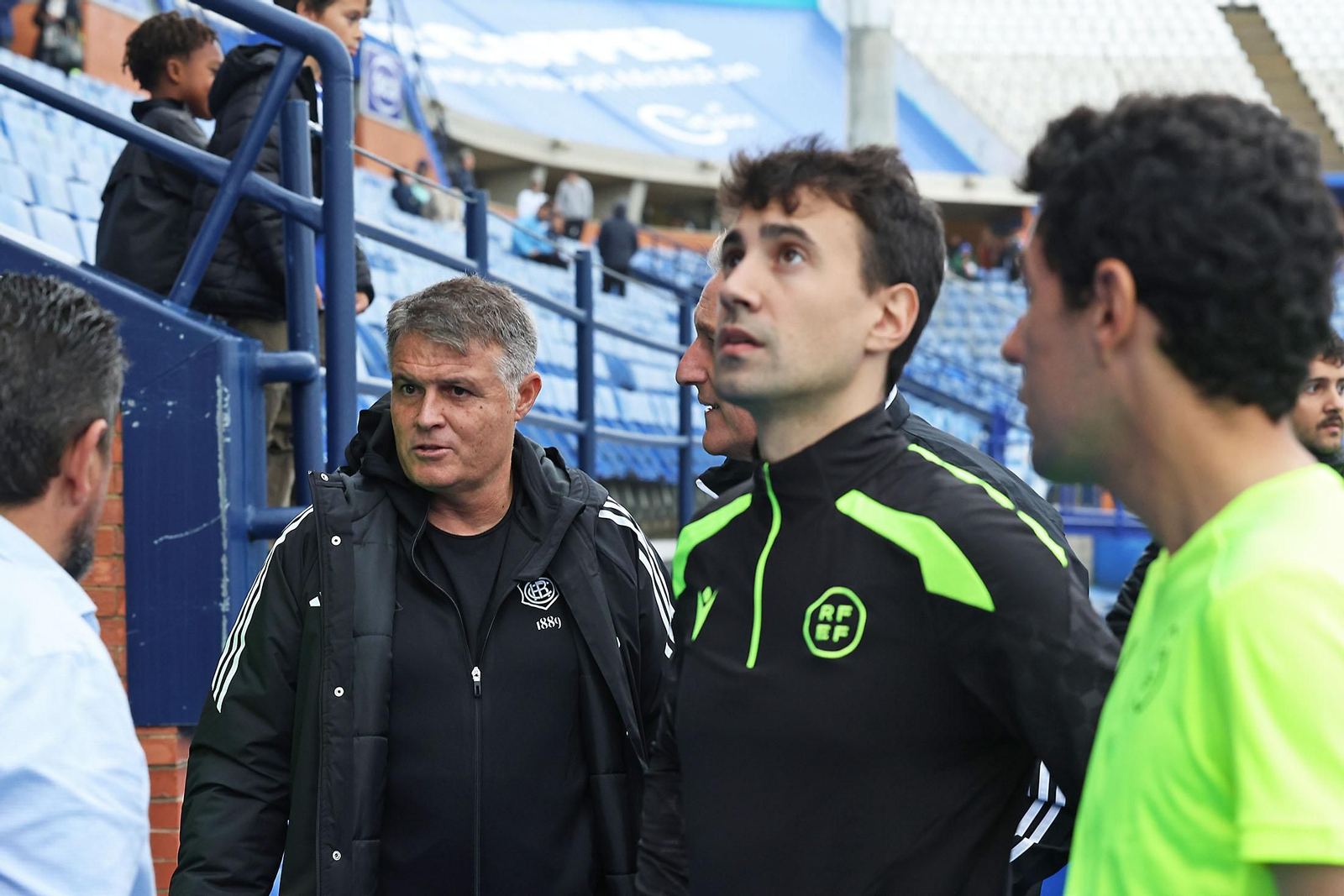 La suspensión del Recreativo de Huelva - UCAM Murcia en imágenes