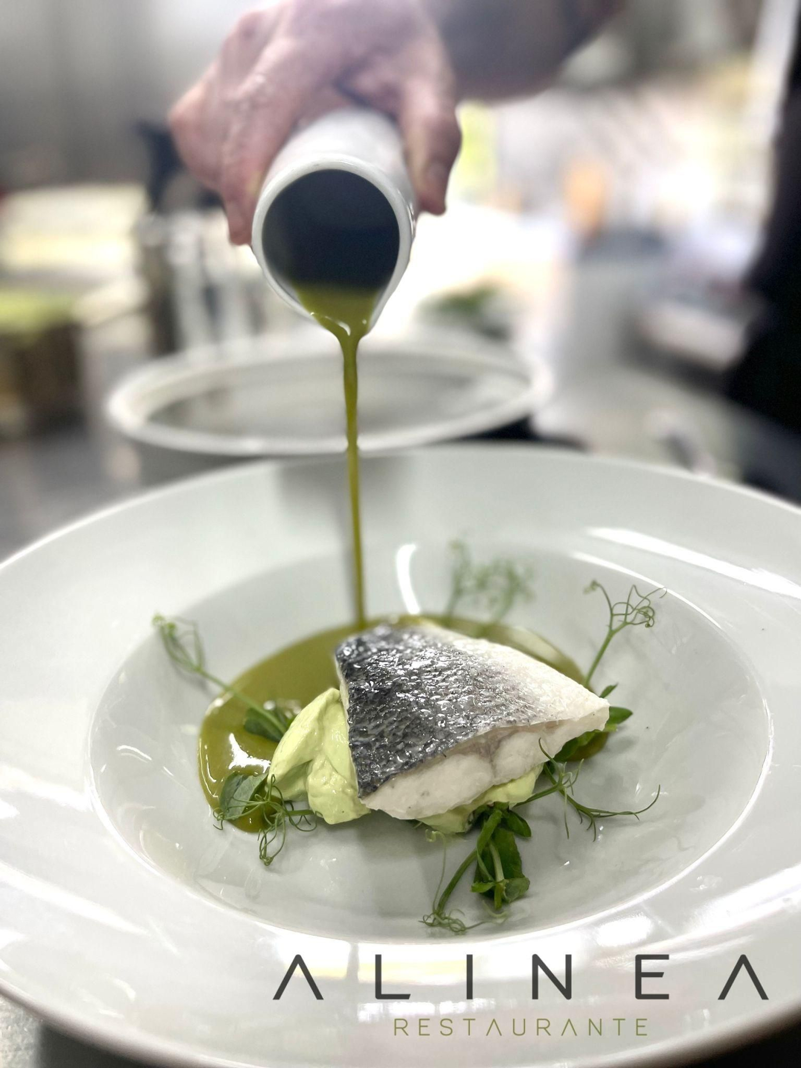 Un plato de Alinea, restaurante de la almeriense localidad de Roquetas de Mar