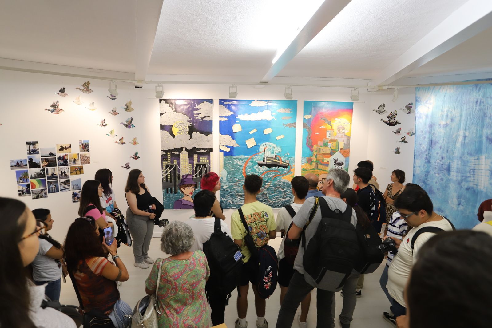 Imágenes la exposición 'El Poeta en el Atlántico', en Cantero Cuadrado