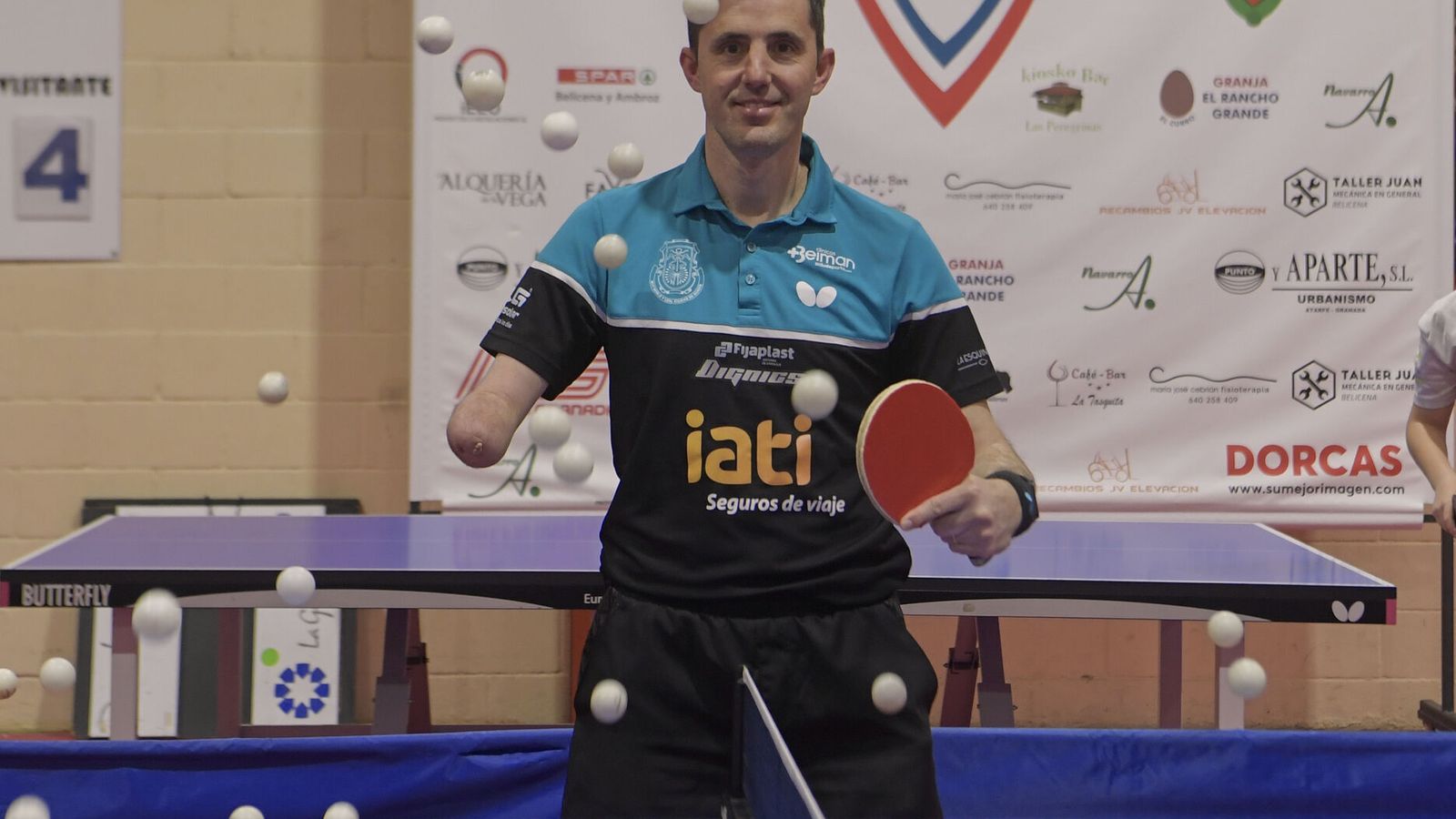 José Manuel en un entreno para Granada Hoy