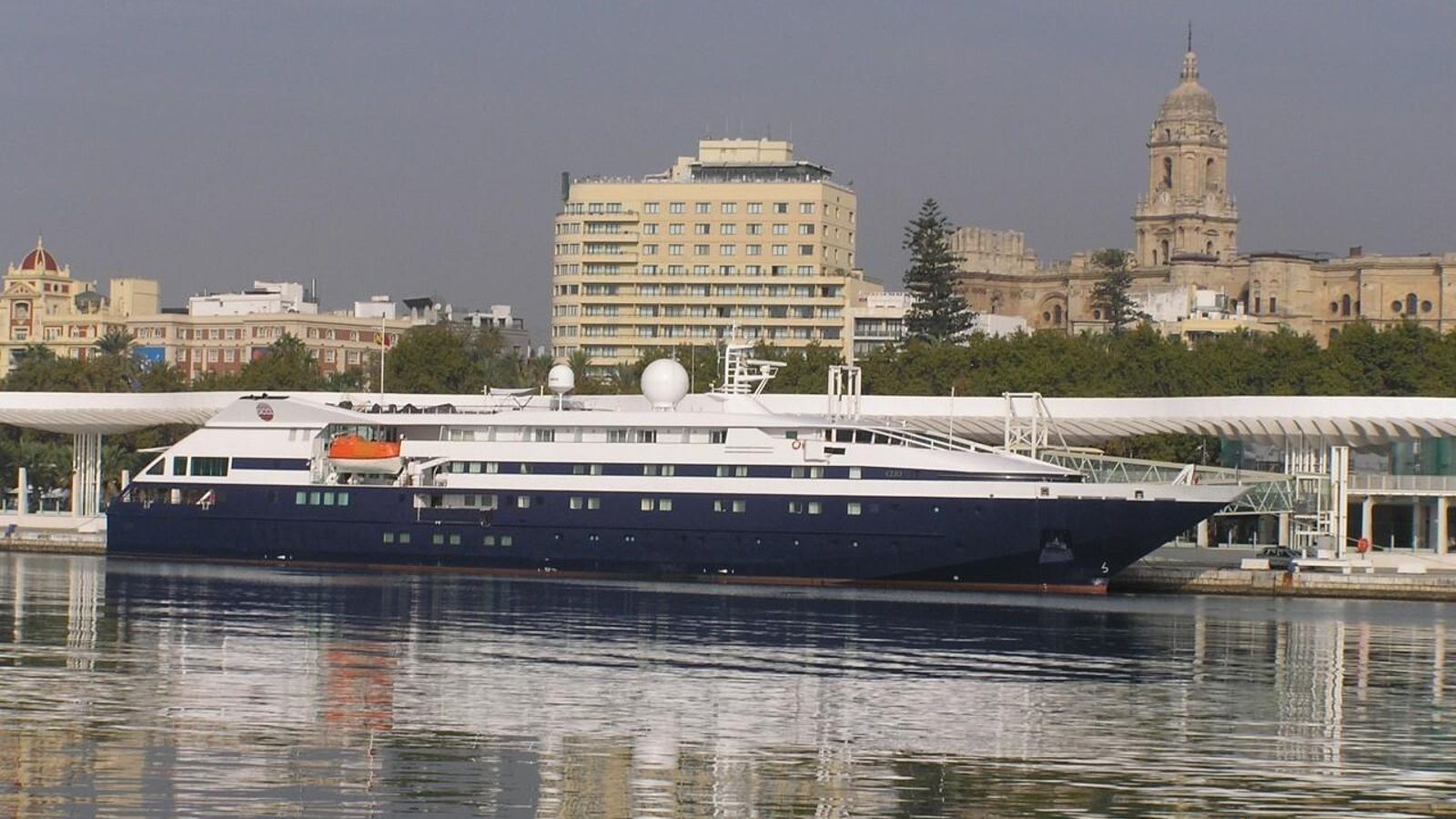 'Clio', el buque más pequeño que visitará el puerto este sábado.