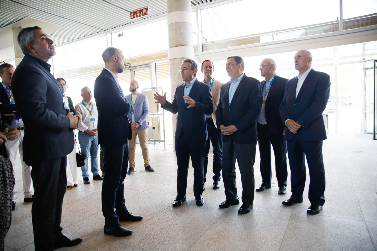 El ministro de Agricultura, Pesca y Alimentación, Luis Planas, visita el Centro Tecnológico Financiero del Grupo Cajamar en el Parque Científico-Tecnológico de Almería (PITA), en imágenes