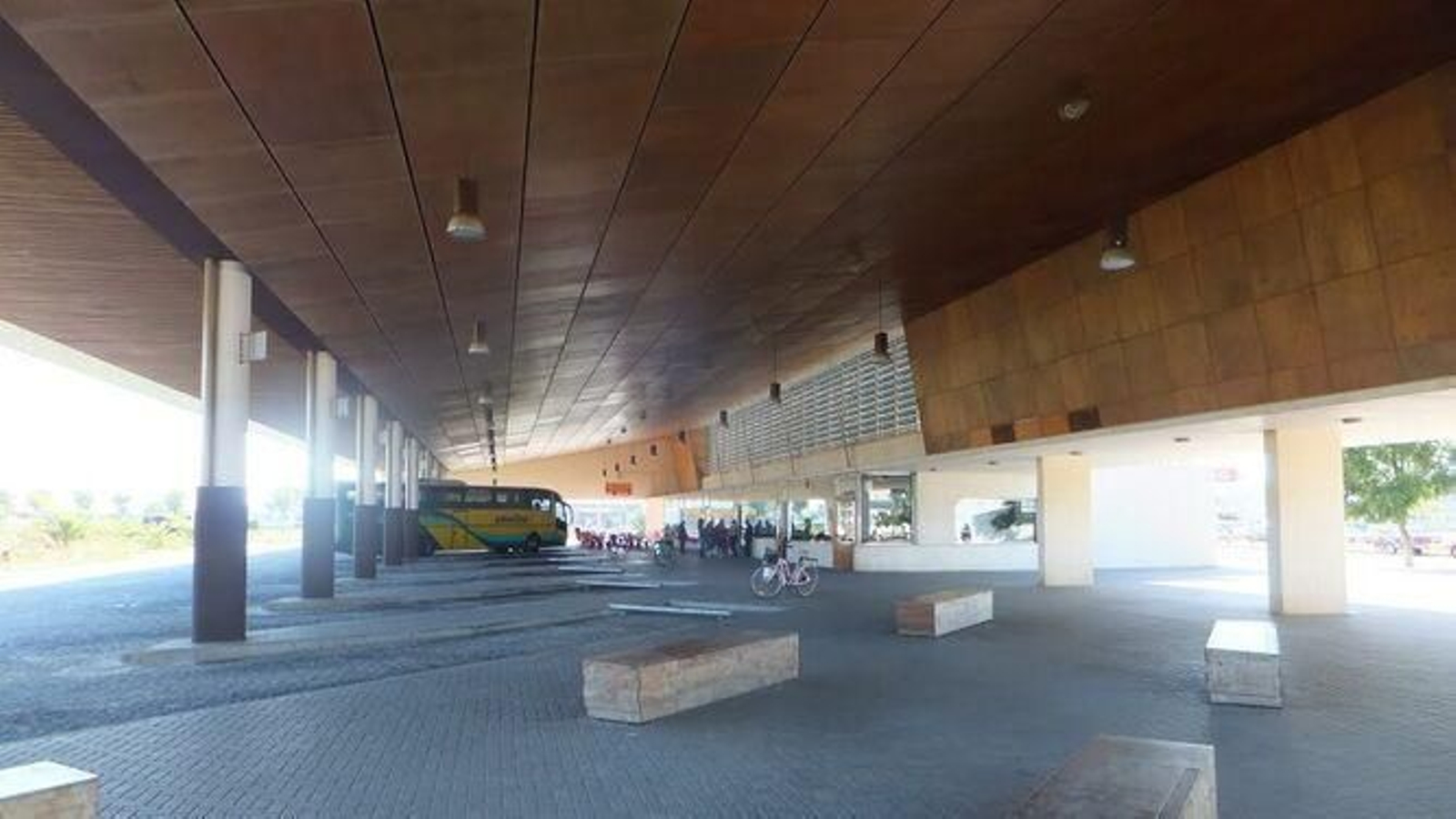 La terminal de autobuses de Chipiona.