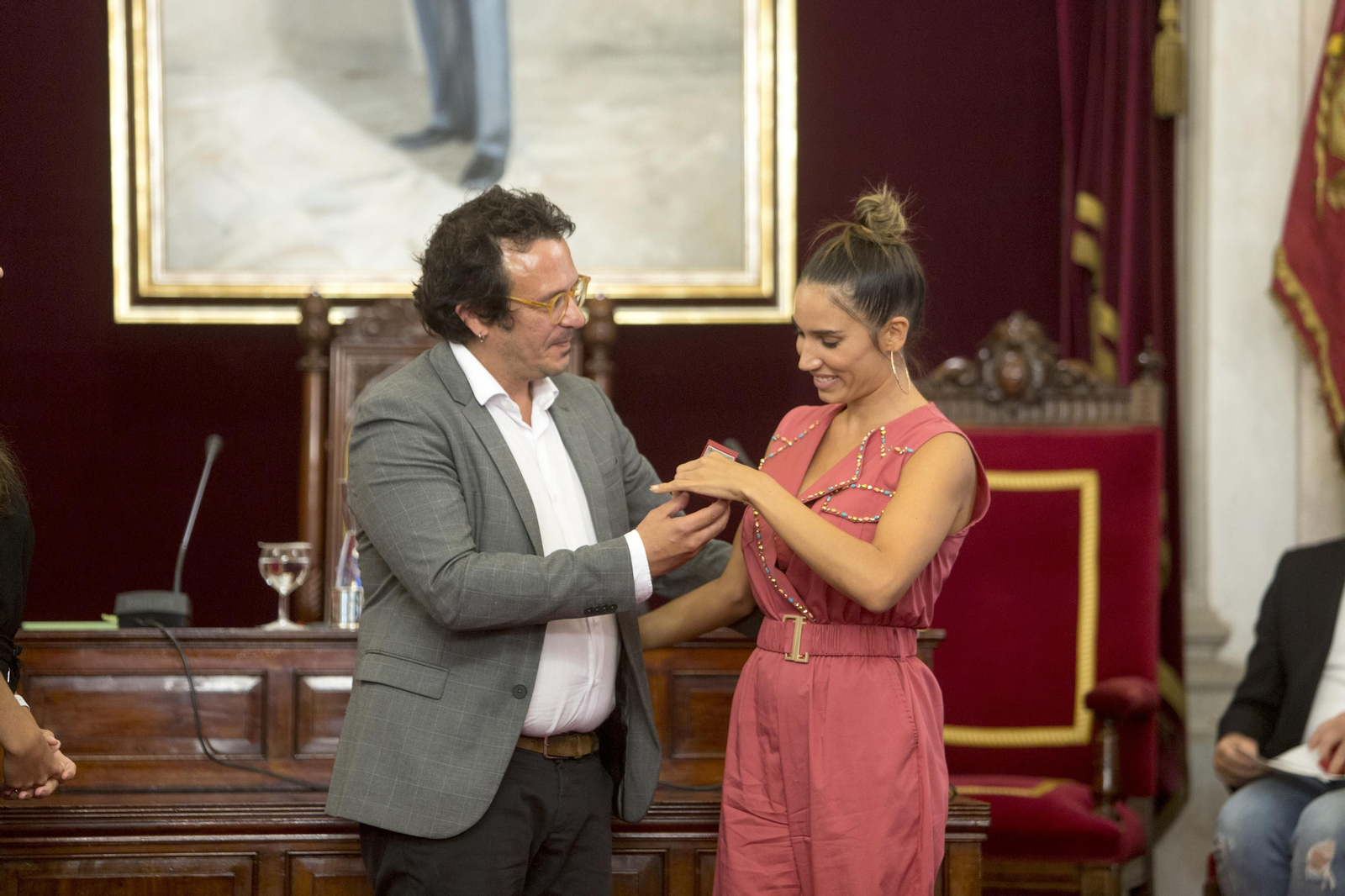 recepción oficial a las pregoneras del carnaval 2022 India Martinez y Rocío López Helmo