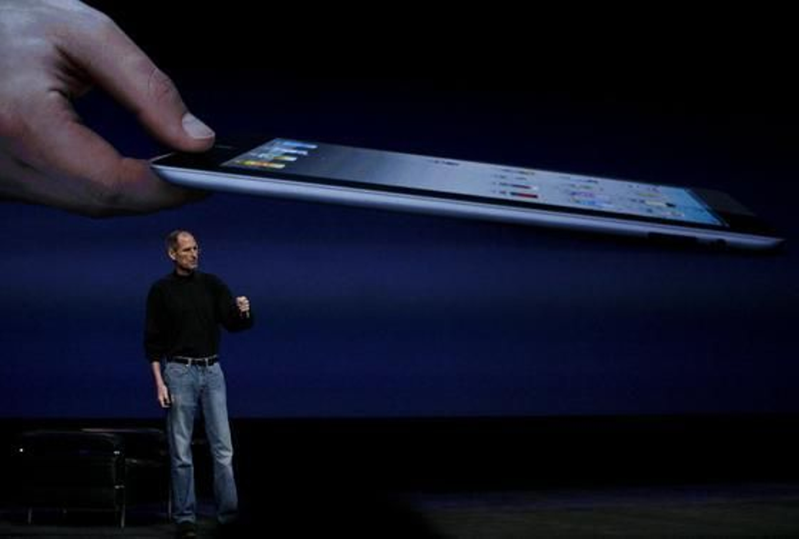 Steve Jobs presenta el iPad 2, la nueva versión del 'tablet' de Apple.

Foto: Efe
