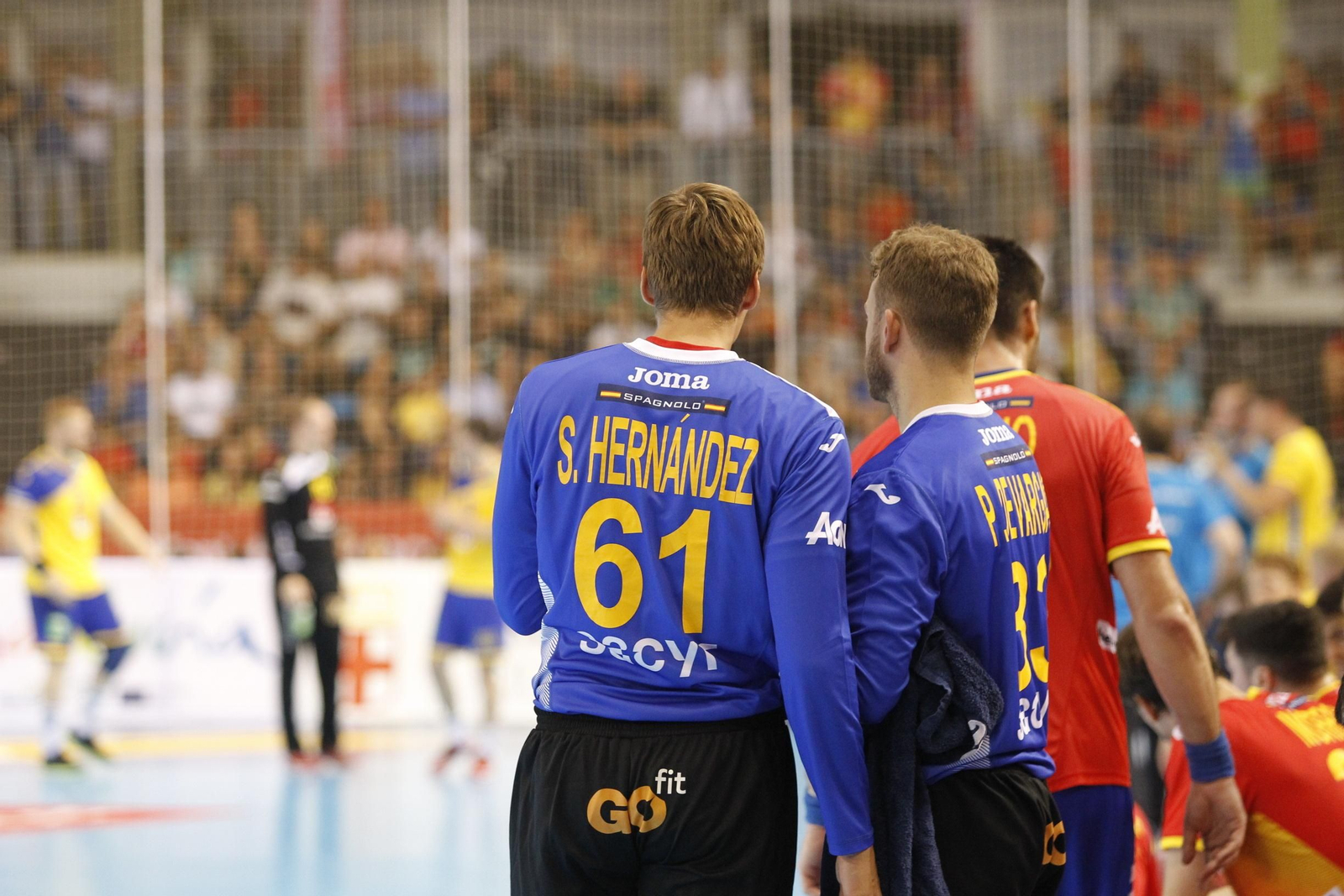 Fotogalería España-Suecia. Balonmano. Palacio Juegos Mediterráneos. Almería