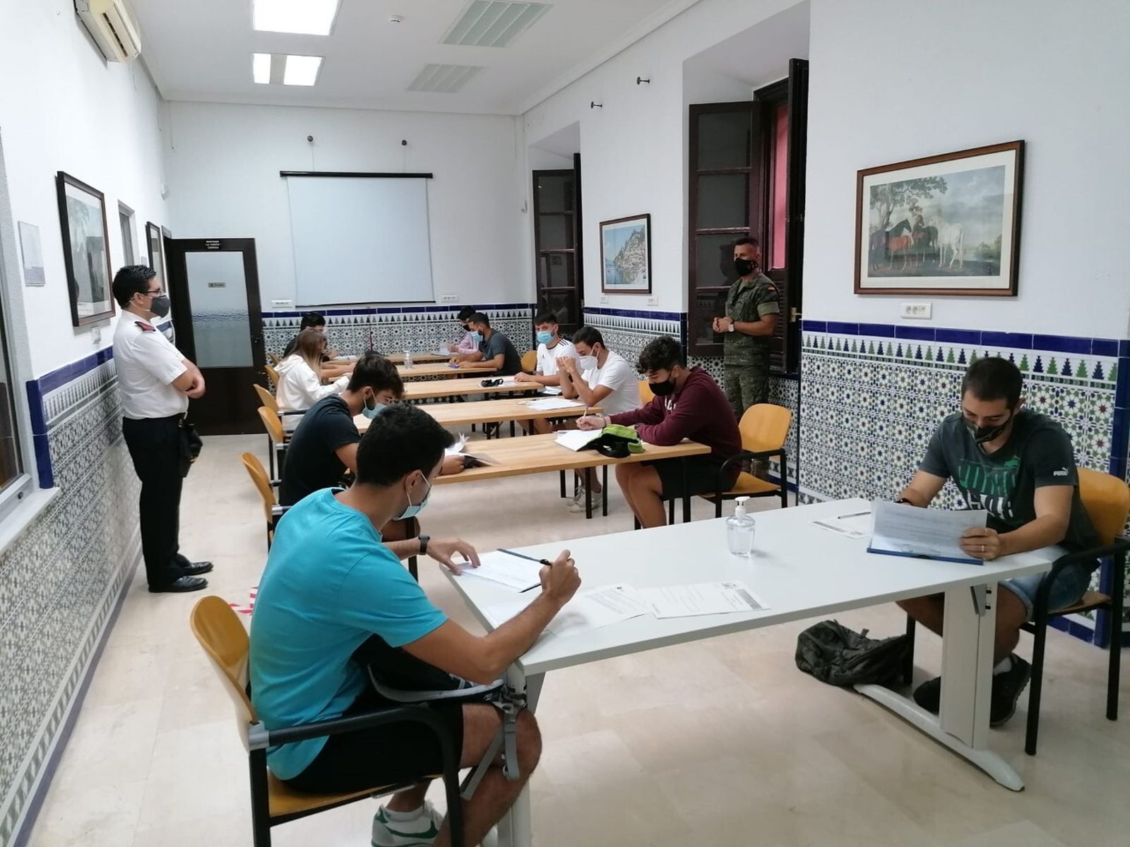 Una imagen de las pruebas que se están realizando estos días en la Subdelegación.